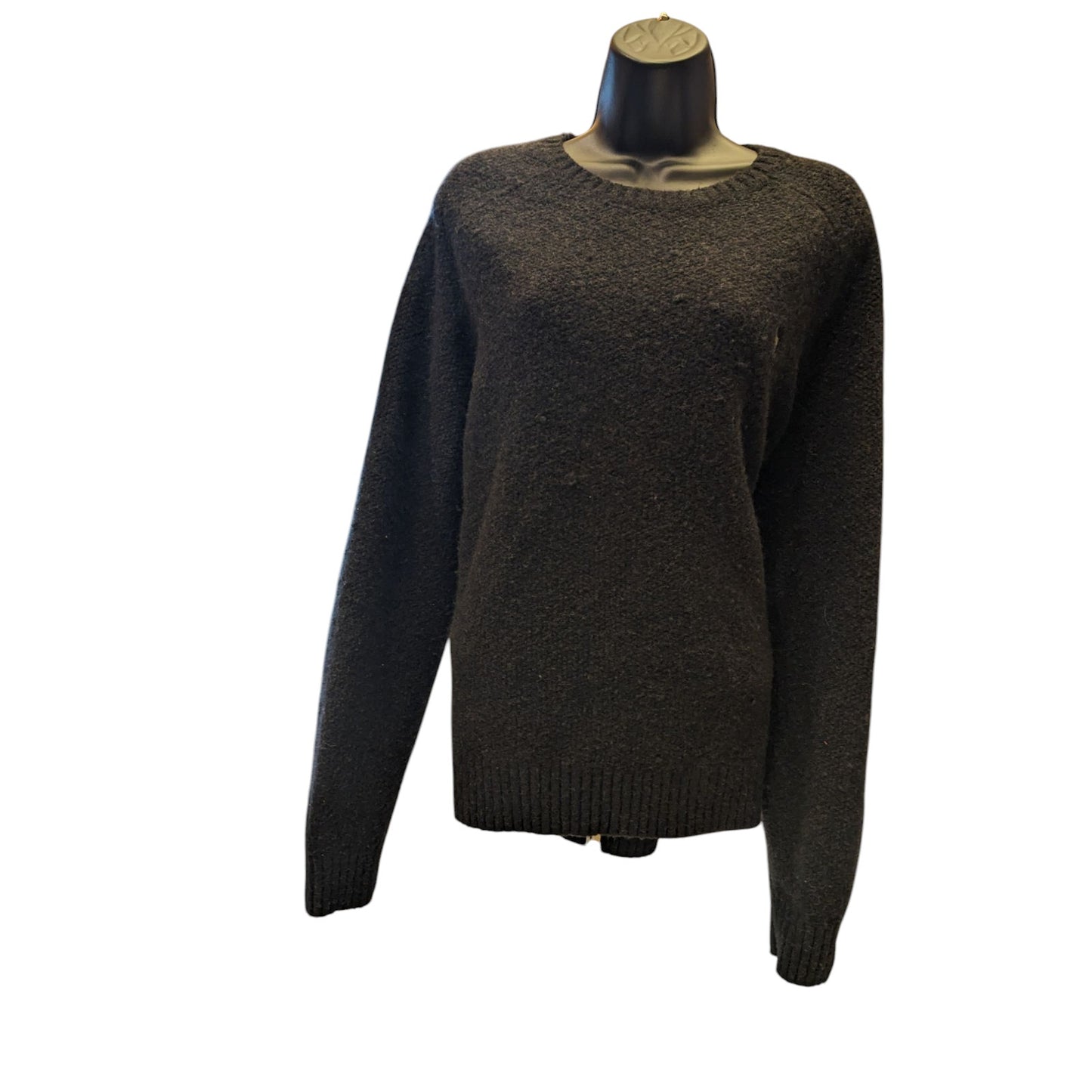 Polo Ralph Lauren Sweater Womens XXL Black Wool Blend Crewneck Pullover Logo