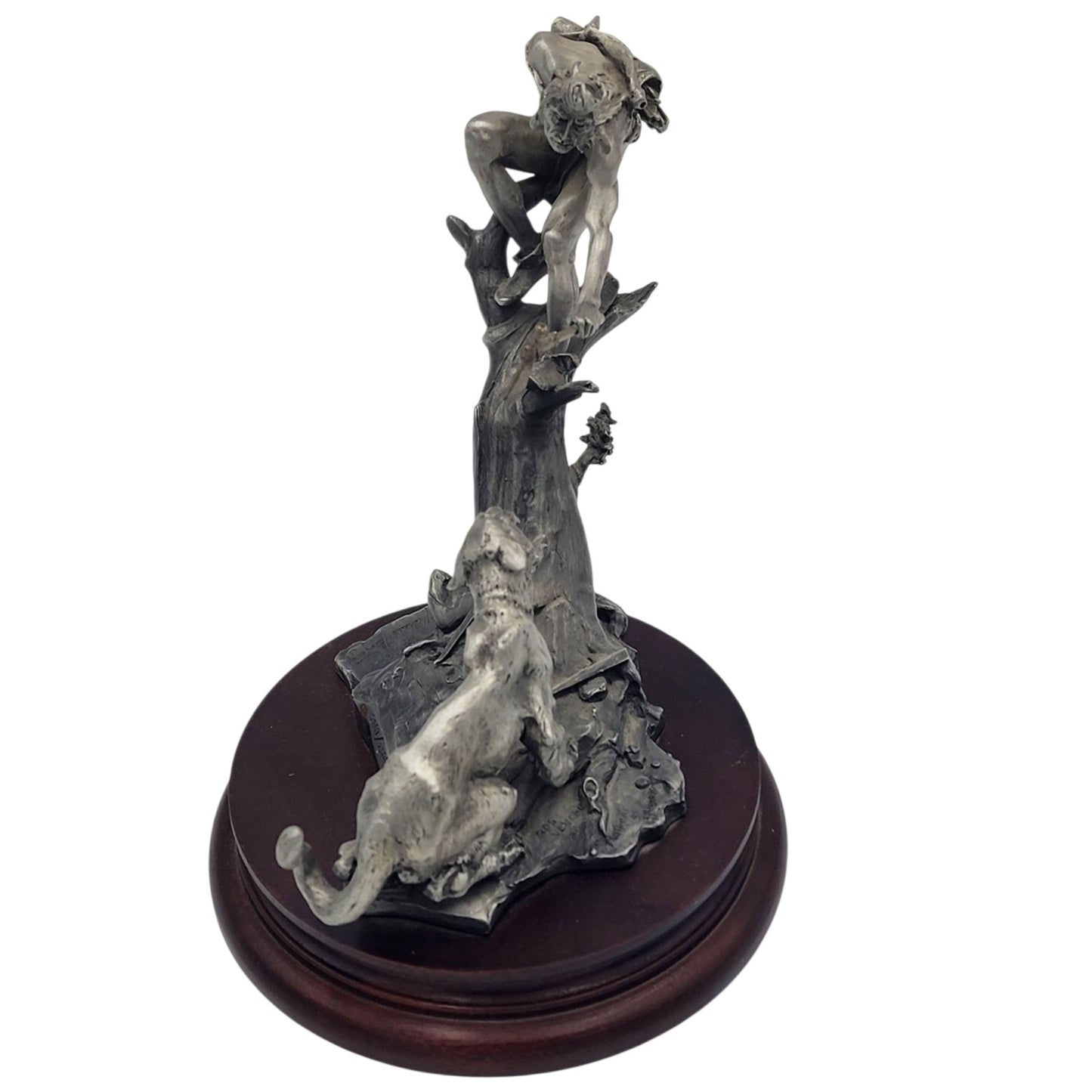 Chilmark Gros Ventre Moment of Truth Michael Boyett 82 Pewter Sculpture Western