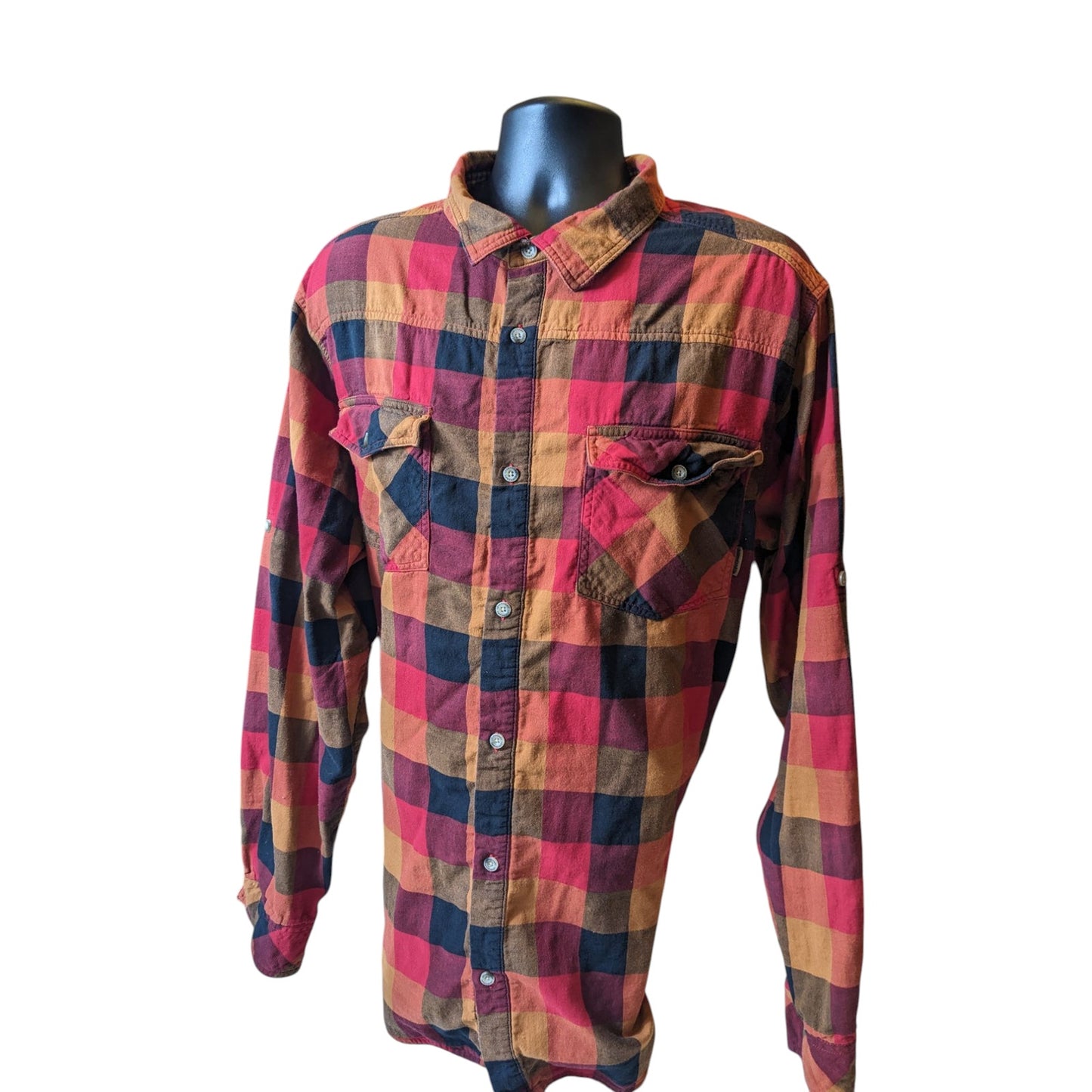 Legendary Whitetails Flannel Shirt Men 2XLT Buffalo Plaid Button Up Lumberjack