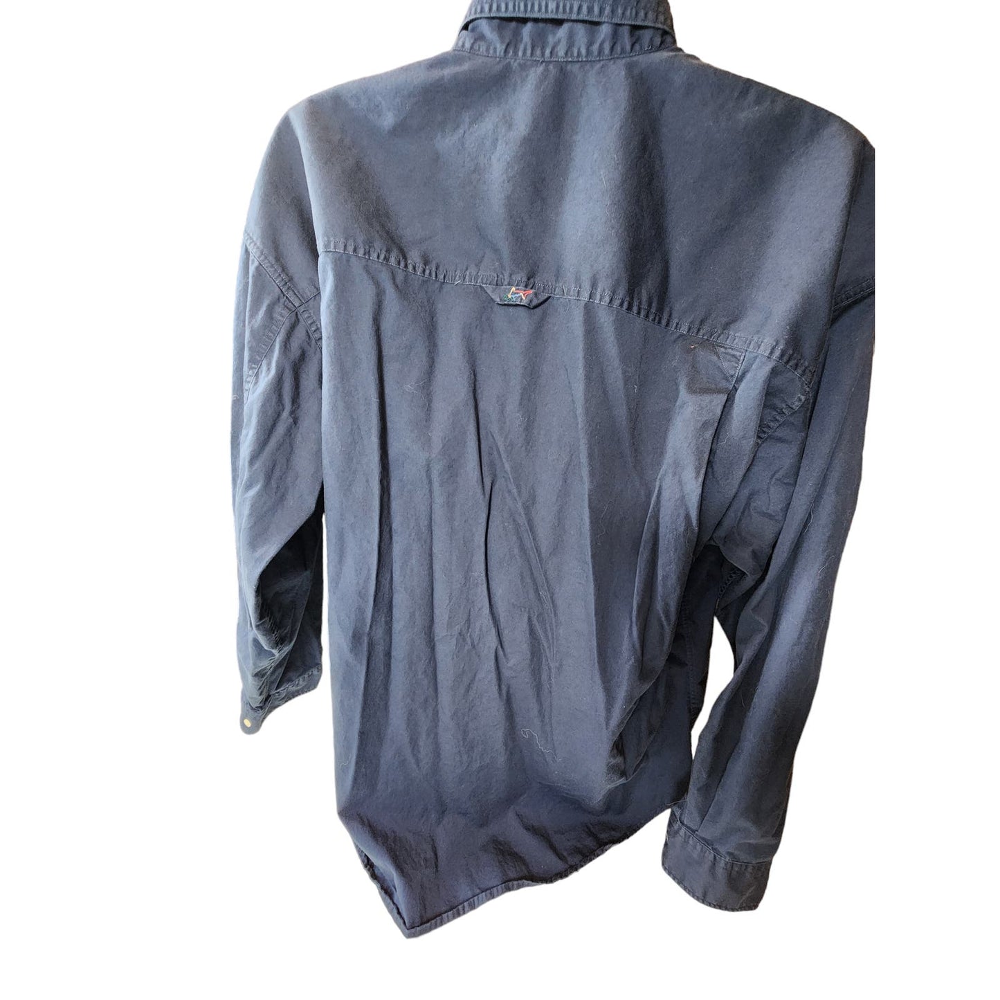 Greg Norman Golf Shirt Mens Size XL Long Sleeve Blue Sports Button Down Collar