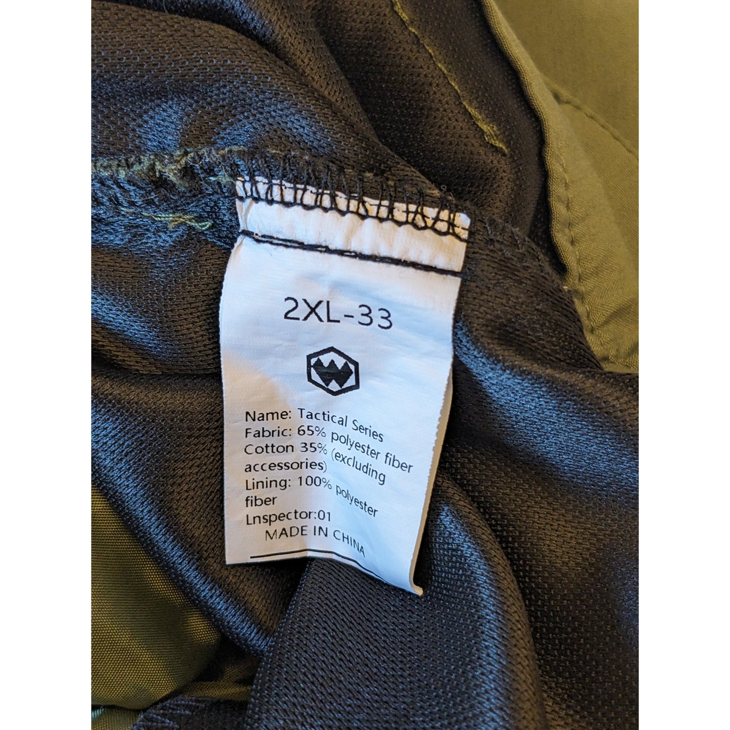 Tactical Series Green Cargo Pants Mens 2XL-33 Outdoor Utility Hiking Workwear