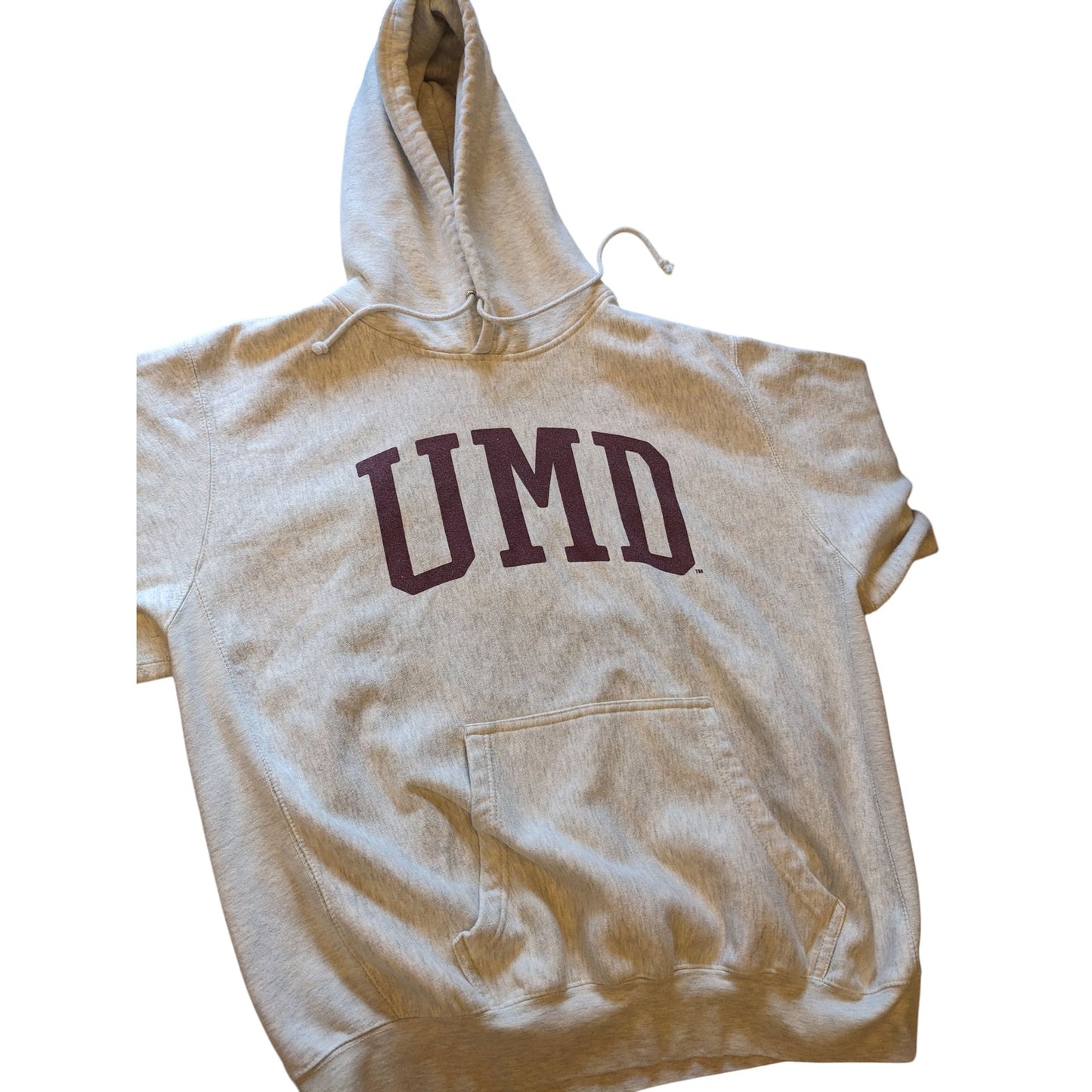 MV Sport Pro-Weave Hoodie Men XL Gray UMD University Pullover Sweatshirt College