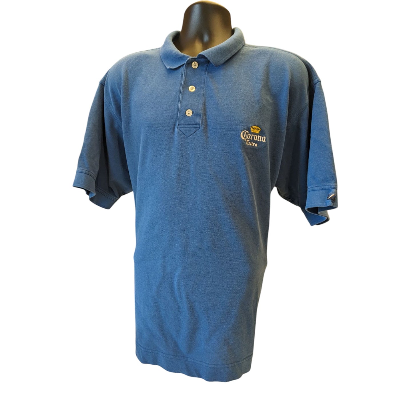 Cutter Buck Corona Extra Polo Shirt Mens XXXL 3XL Blue Cotton Short Sleeve Golf