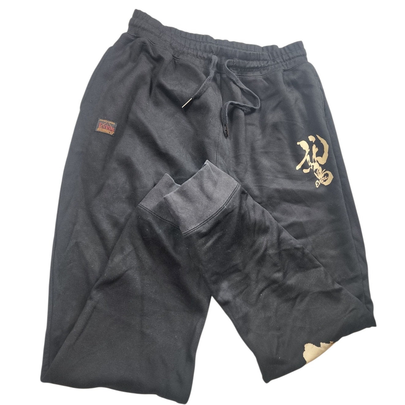 Evisu Heritage Sweatpants Brushstroke Logo Joggers Mens XXL Streetwear Lounge