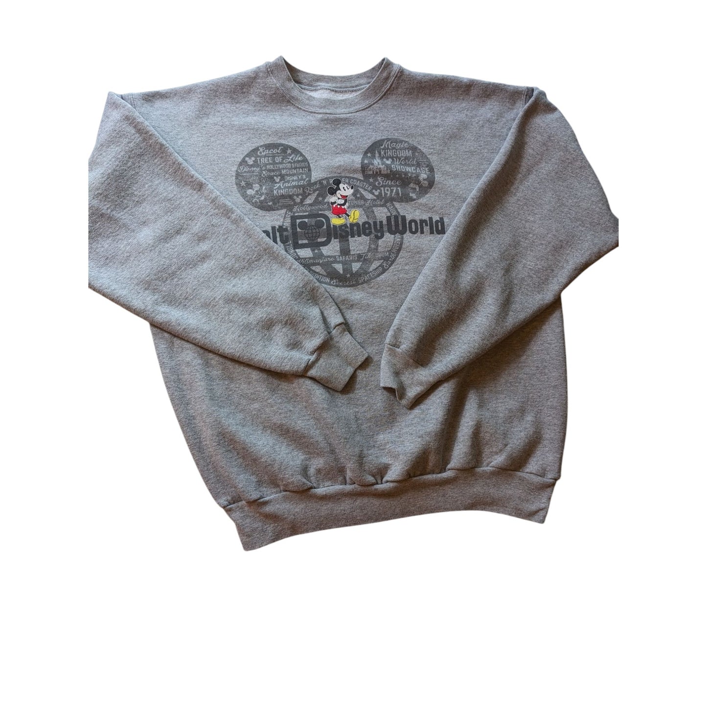 Disney Parks Mickey Mouse Sweatshirt Womens Large Hanes Walt Disney World