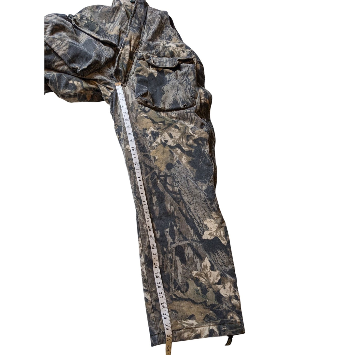Remington Camo Insulated Overalls Men Large Mossy Oak Tree Hunting Snow Bibs