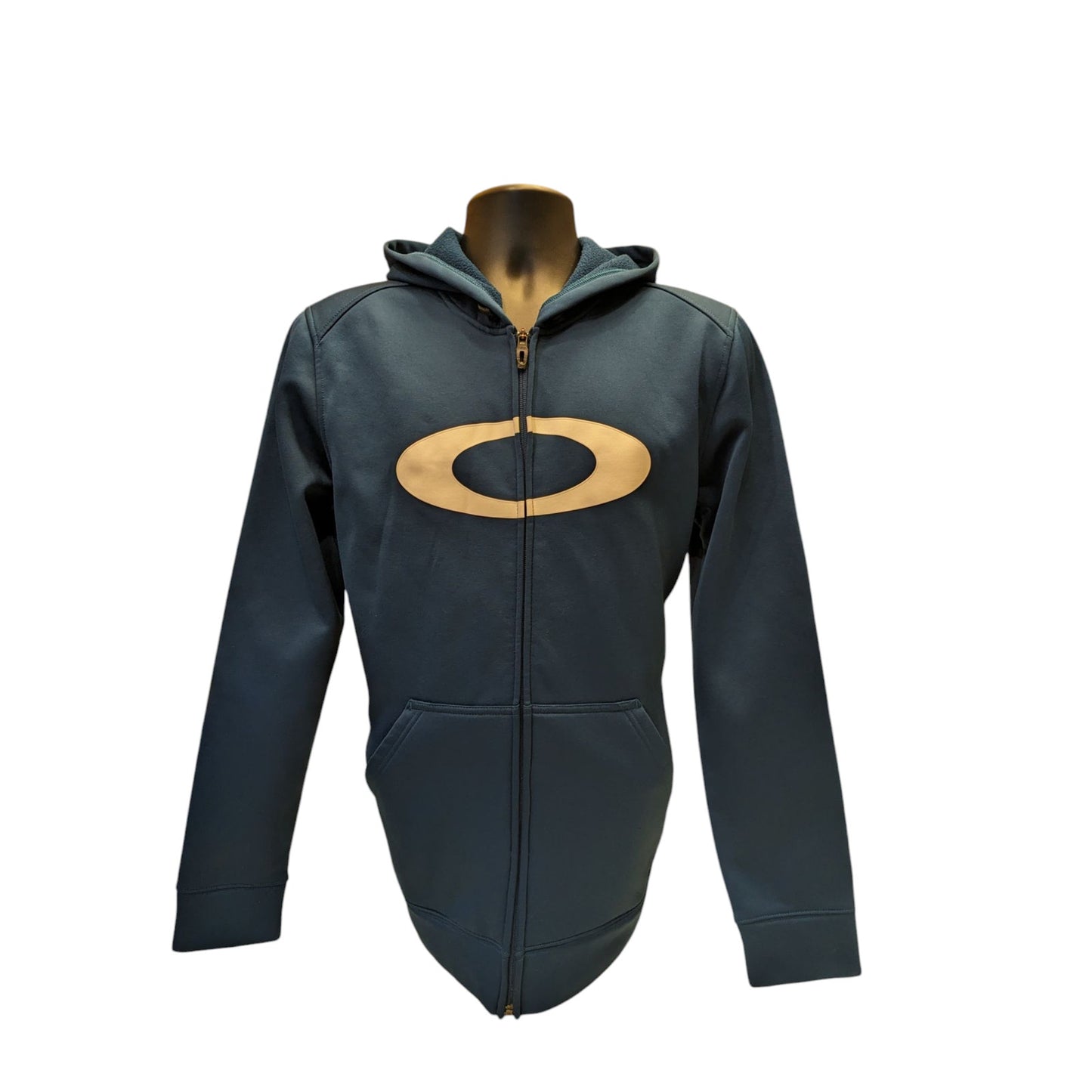 Oakley Hoodie Men Large Full Zip Hoodie Fleece Jacket Activewear Sweatshirt
