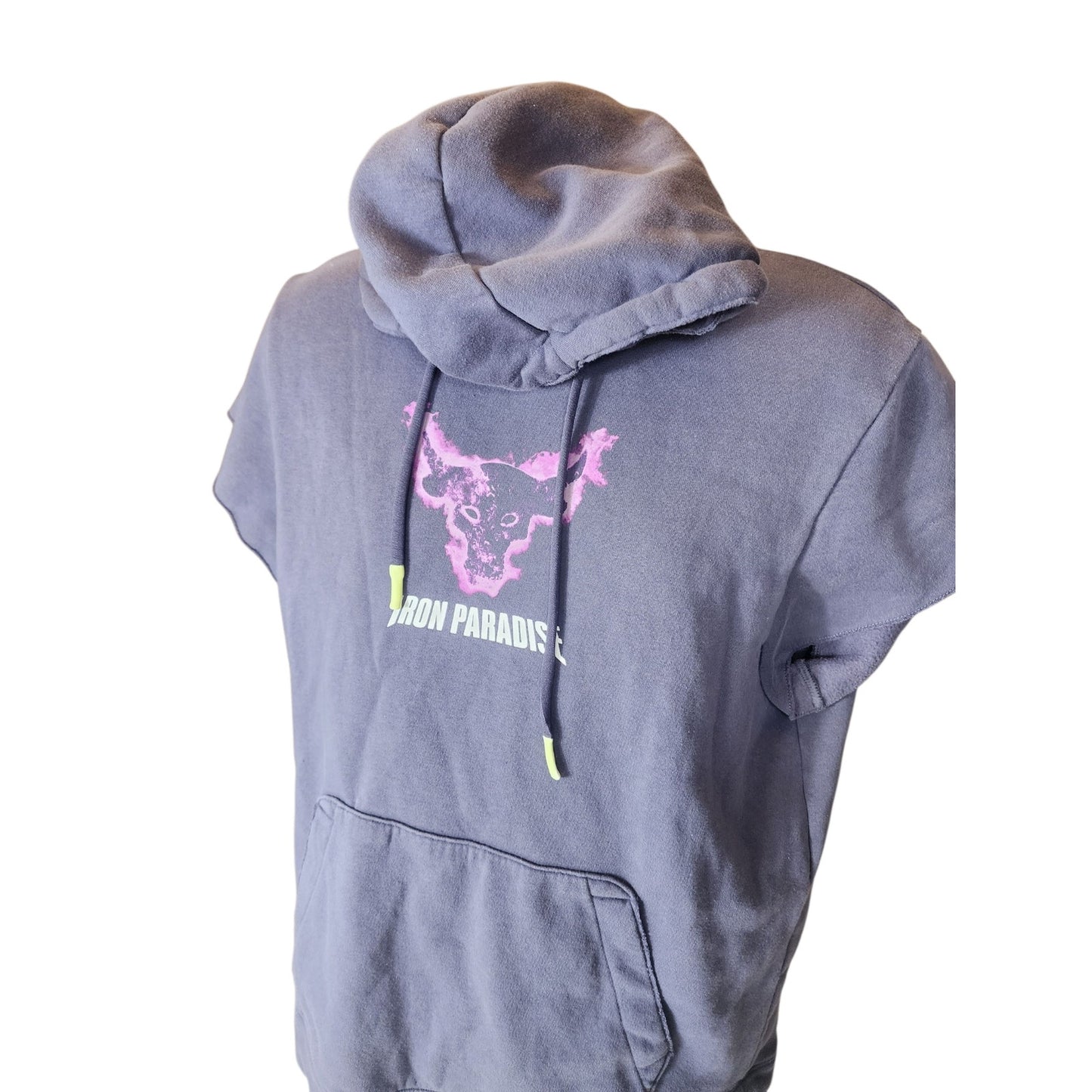 Under Armour Hoodie Project Rock Iron Paradise Men Medium ShortSleeve Sweatshirt