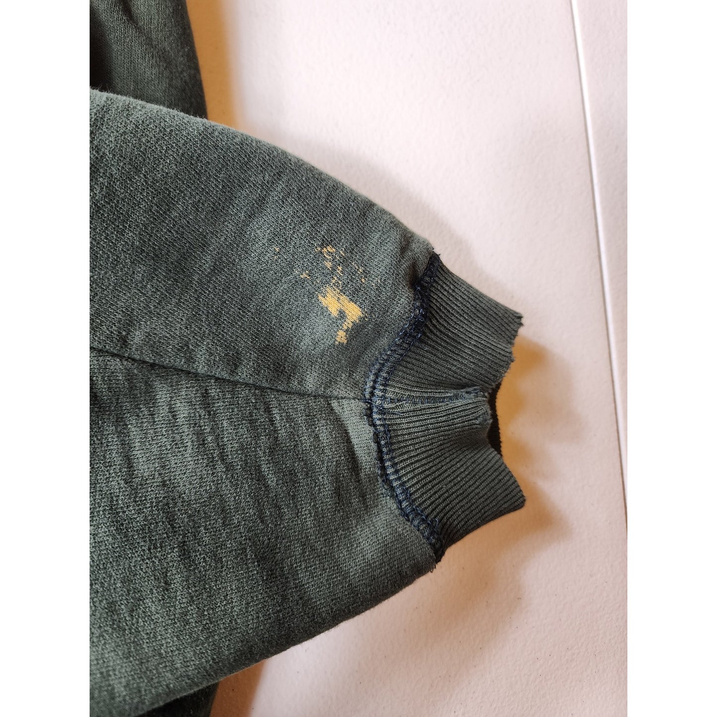 Roots Canada Half Zip Pullover Sweatshirt Mens XL Green Cotton Vintage Y2K