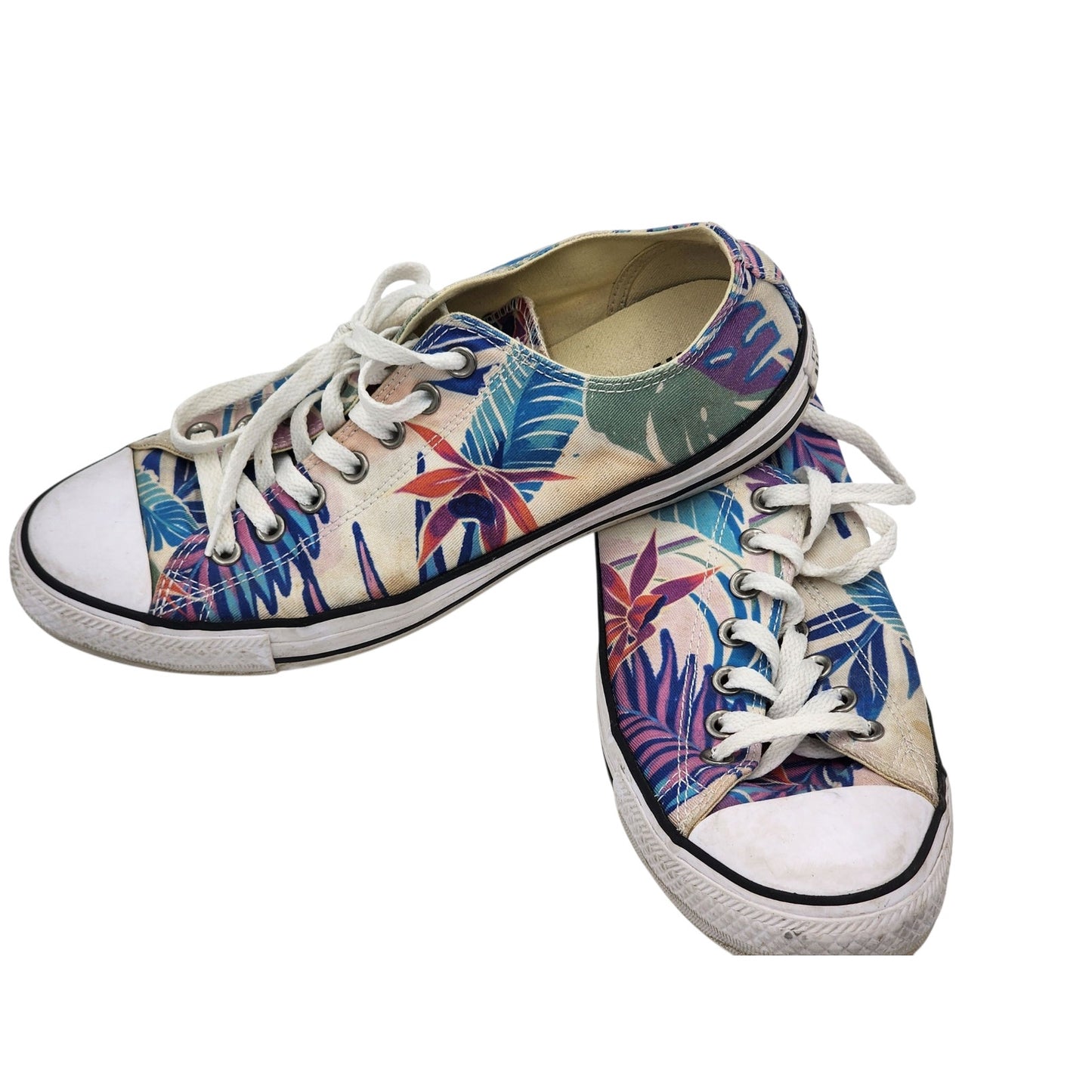 Converse All Star Shoes Tropical Low Tops Unisex Men 10 Women 12 Sneakers Kicks