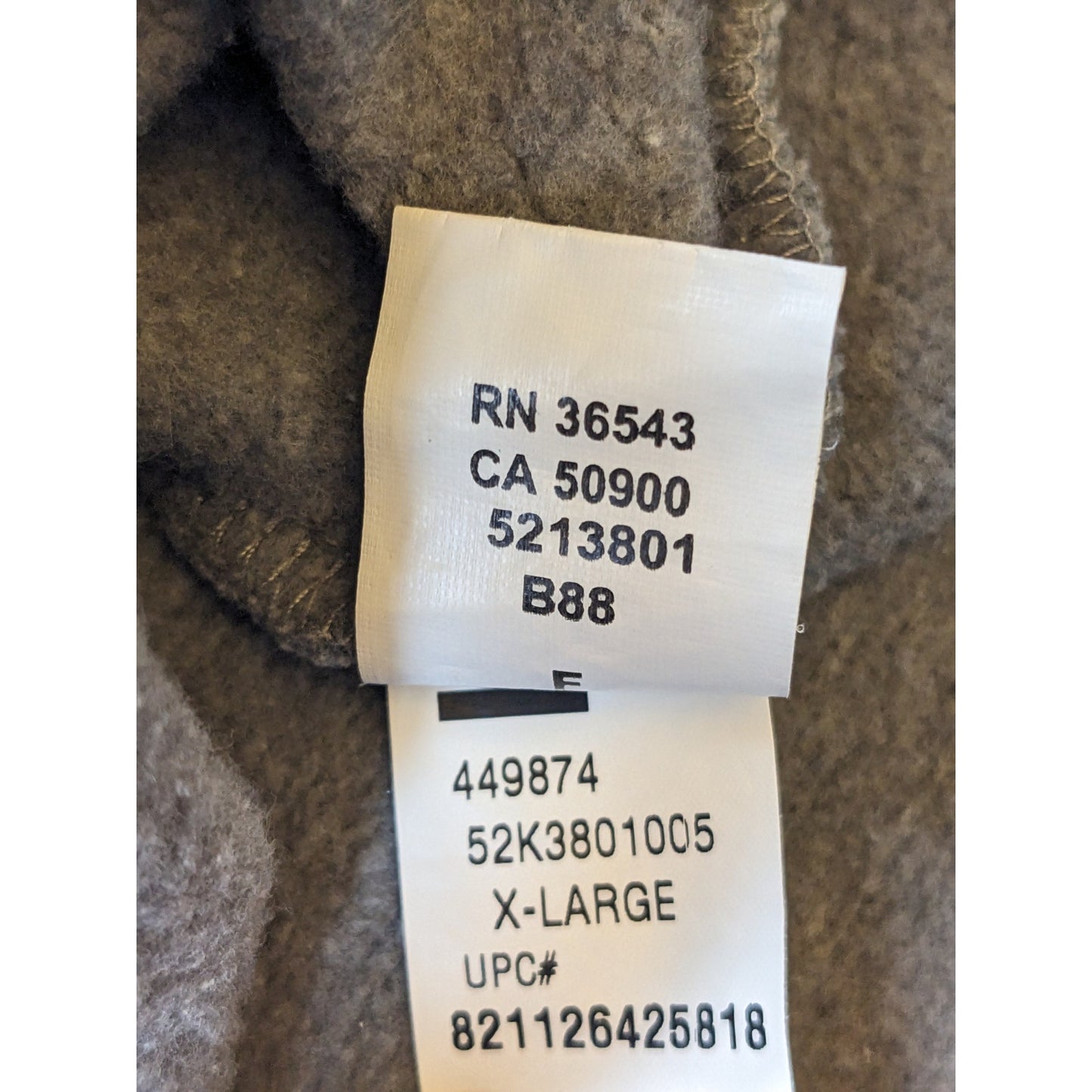 Arrow Sweatshirt Mens XL Quarter Zip Pullover Gray Fleece Lined Casual Classic