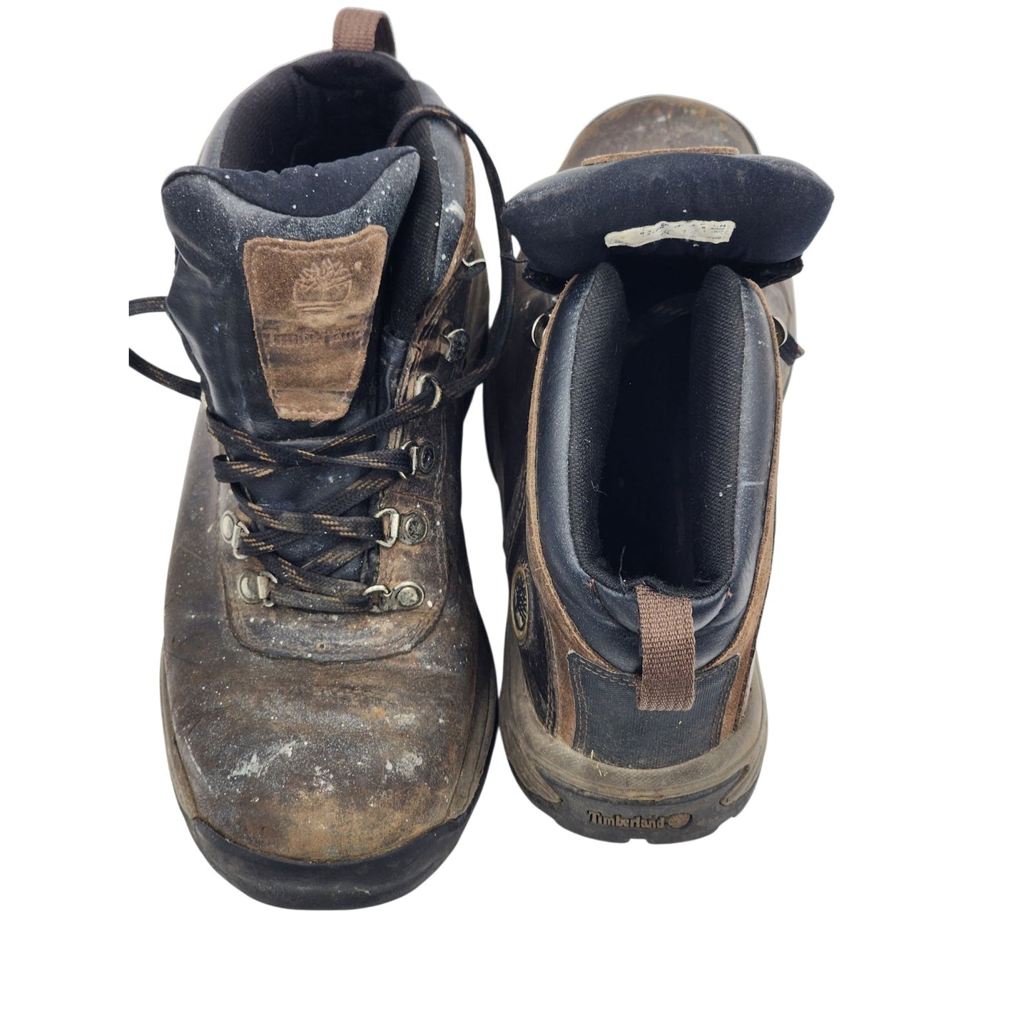 Timberland Hiking Boots Mens 9.5 Brown Leather Trail Outdoor Trekking Shoes