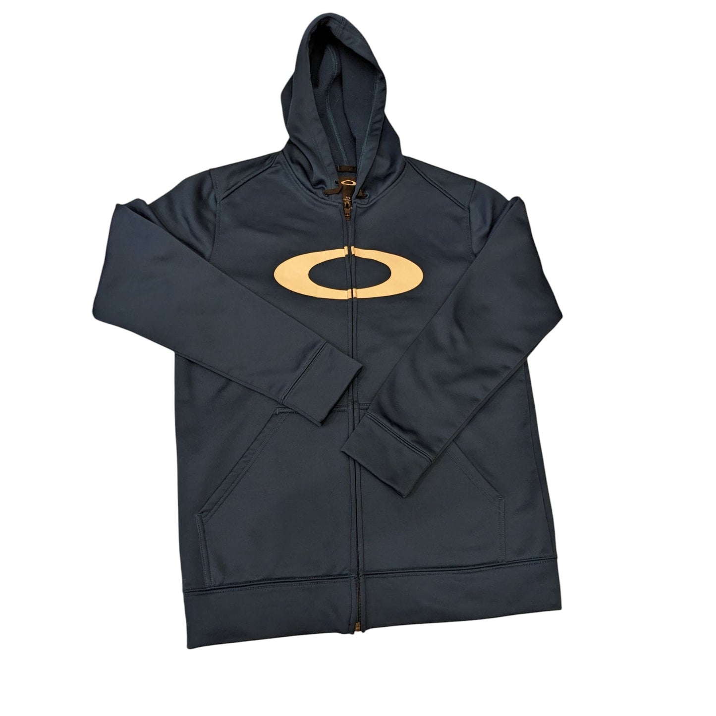 Oakley Hoodie Men Large Full Zip Hoodie Fleece Jacket Activewear Sweatshirt
