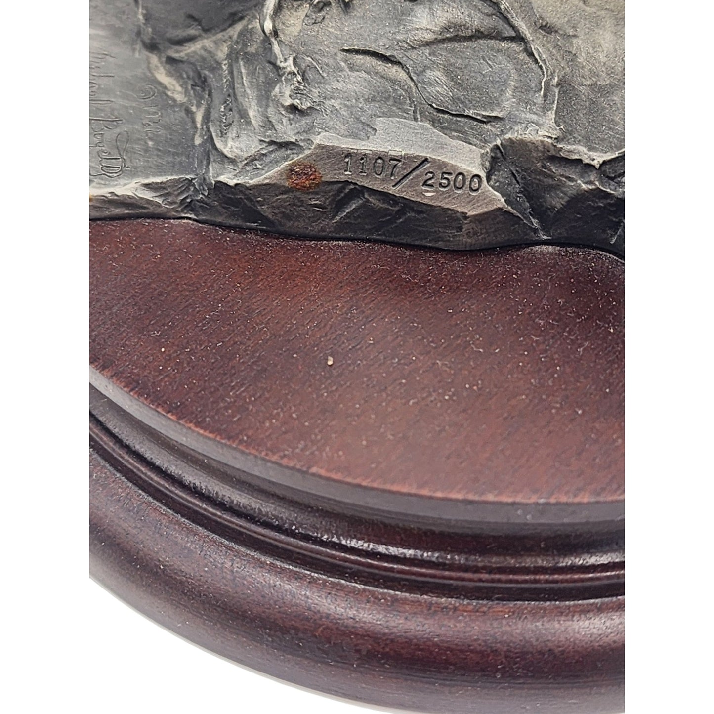 Chilmark Gros Ventre Moment of Truth Michael Boyett 82 Pewter Sculpture Western
