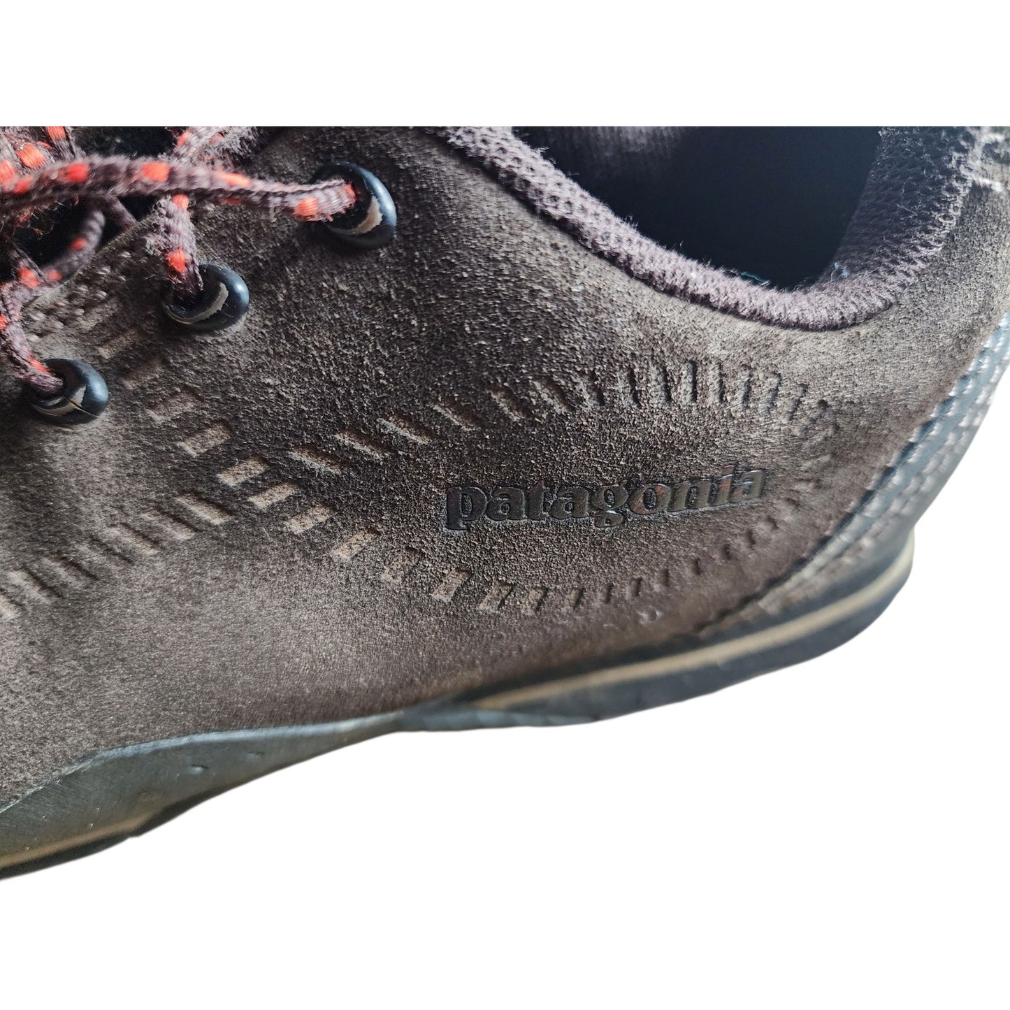 Patagonia Shoes Mens 11 Huckleberry Brown Suede Hiking Vibram Sole Outdoor Trail