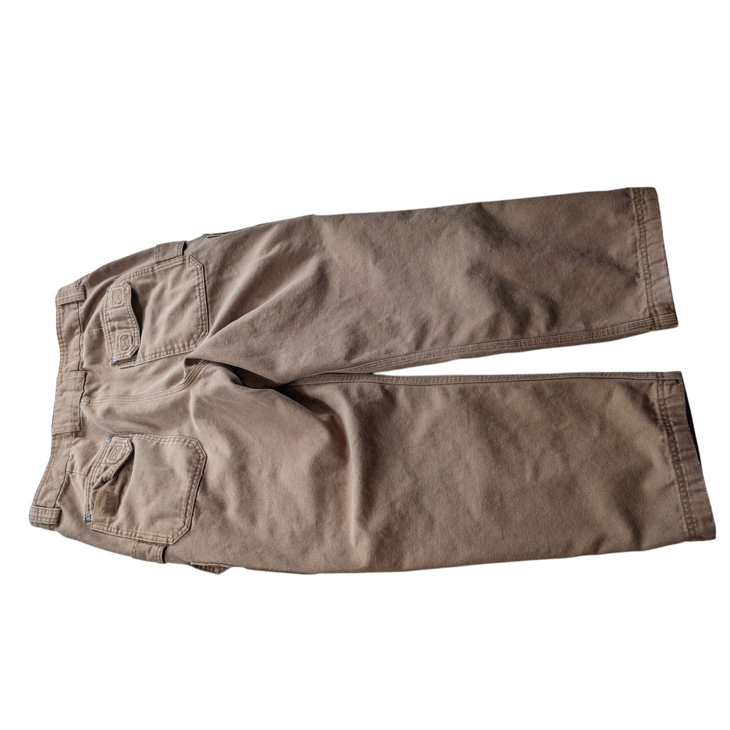 Duluth Trading Pants Mens 36x30 Cargo Heavy Duty Canvas Rugged Workwear Utility