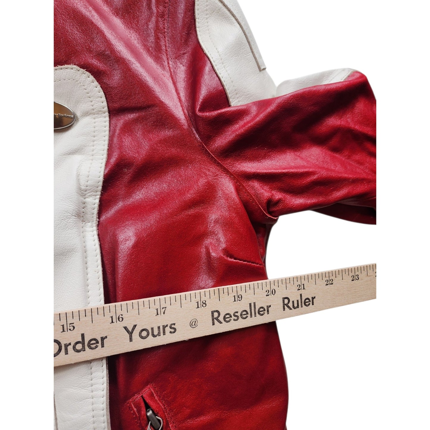 Hein Gericke Leather Motorcycle Jacket Size 14 Racing Quilted Lining Retro Biker