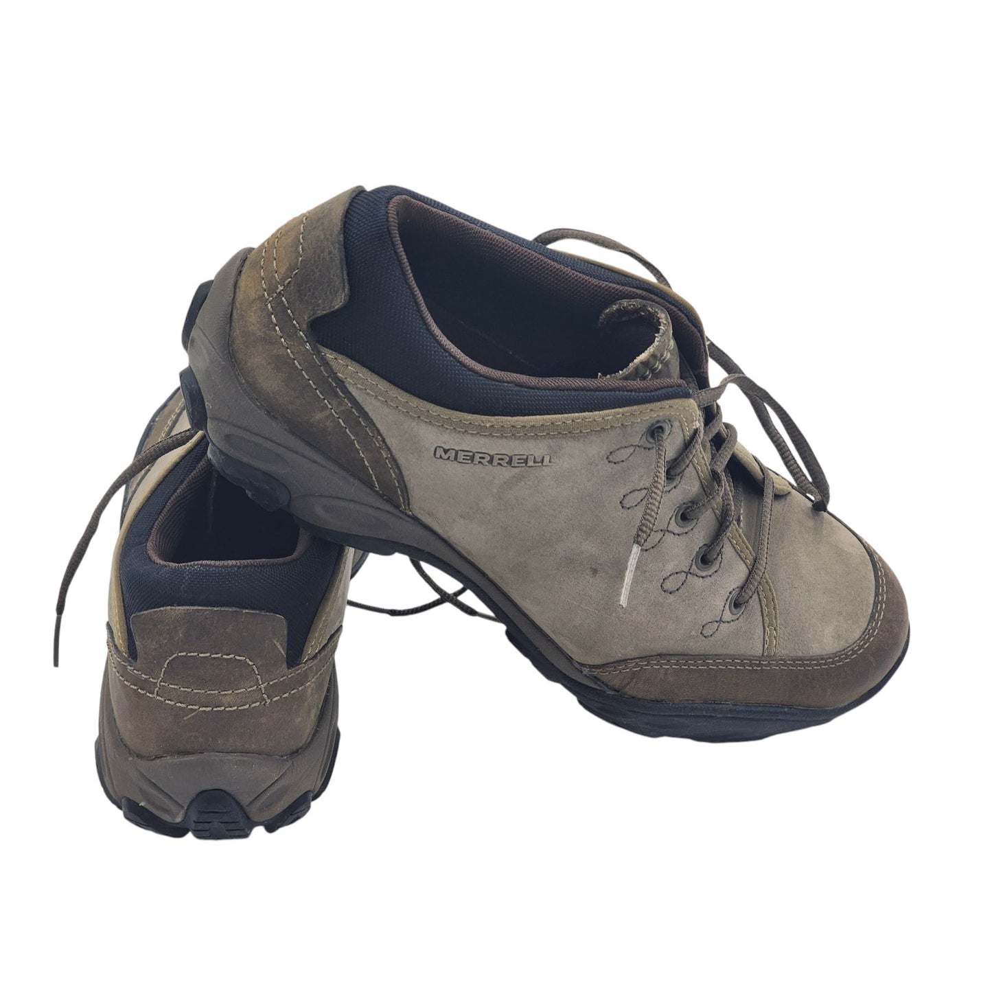 Merrell Hiking Shoes Womens 10 OrthoLite QForm Quartz Brindle Comfort Walking