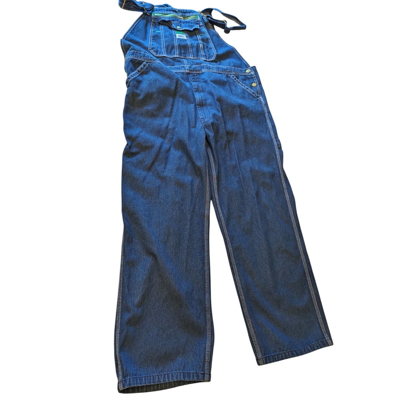 Liberty Denim Overalls Men 40x30 Workwear Bib Carpenter Style Utility Adjustable
