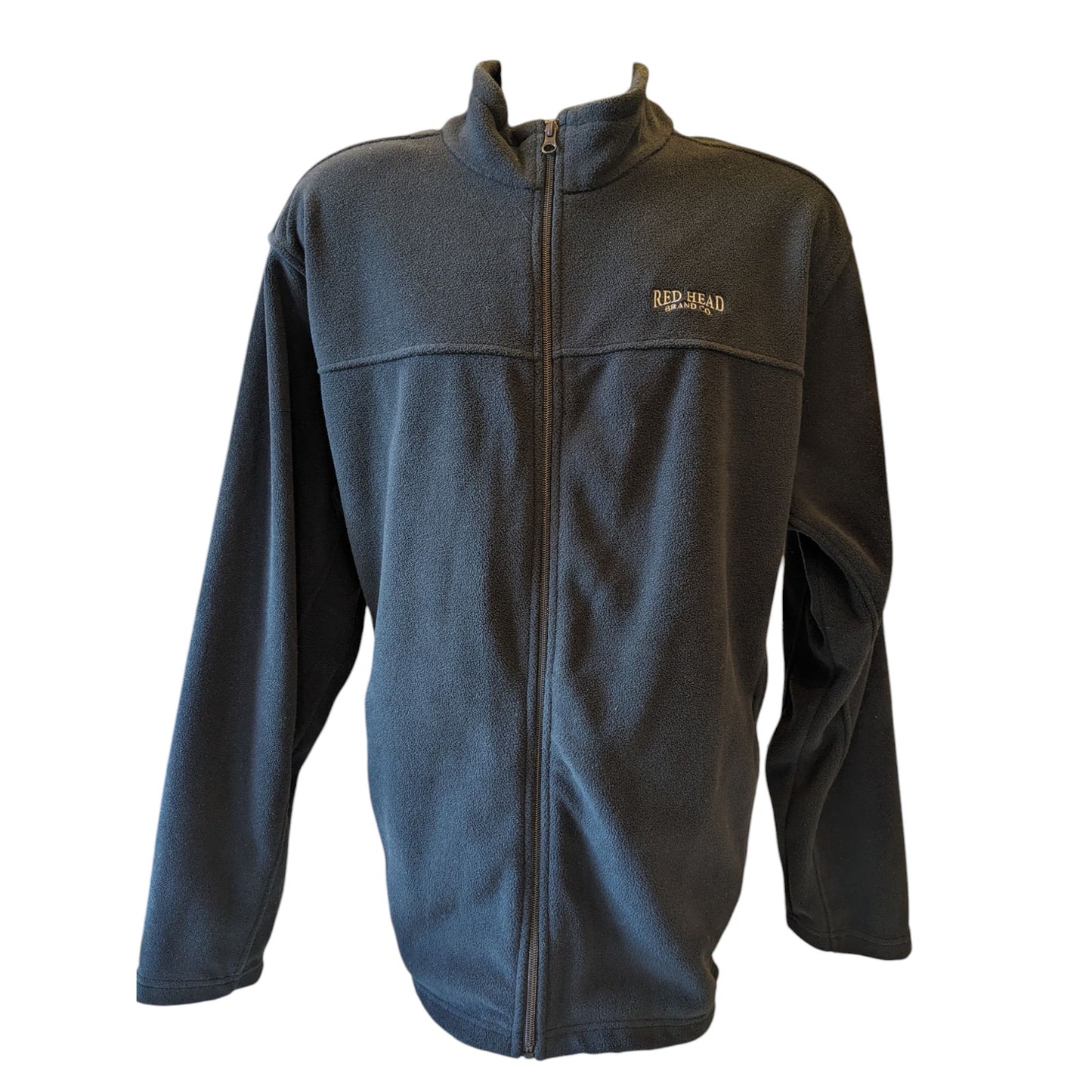Redhead Fleece Jacket Mens XL Full Zip Black Outdoor Layer Hiking Field