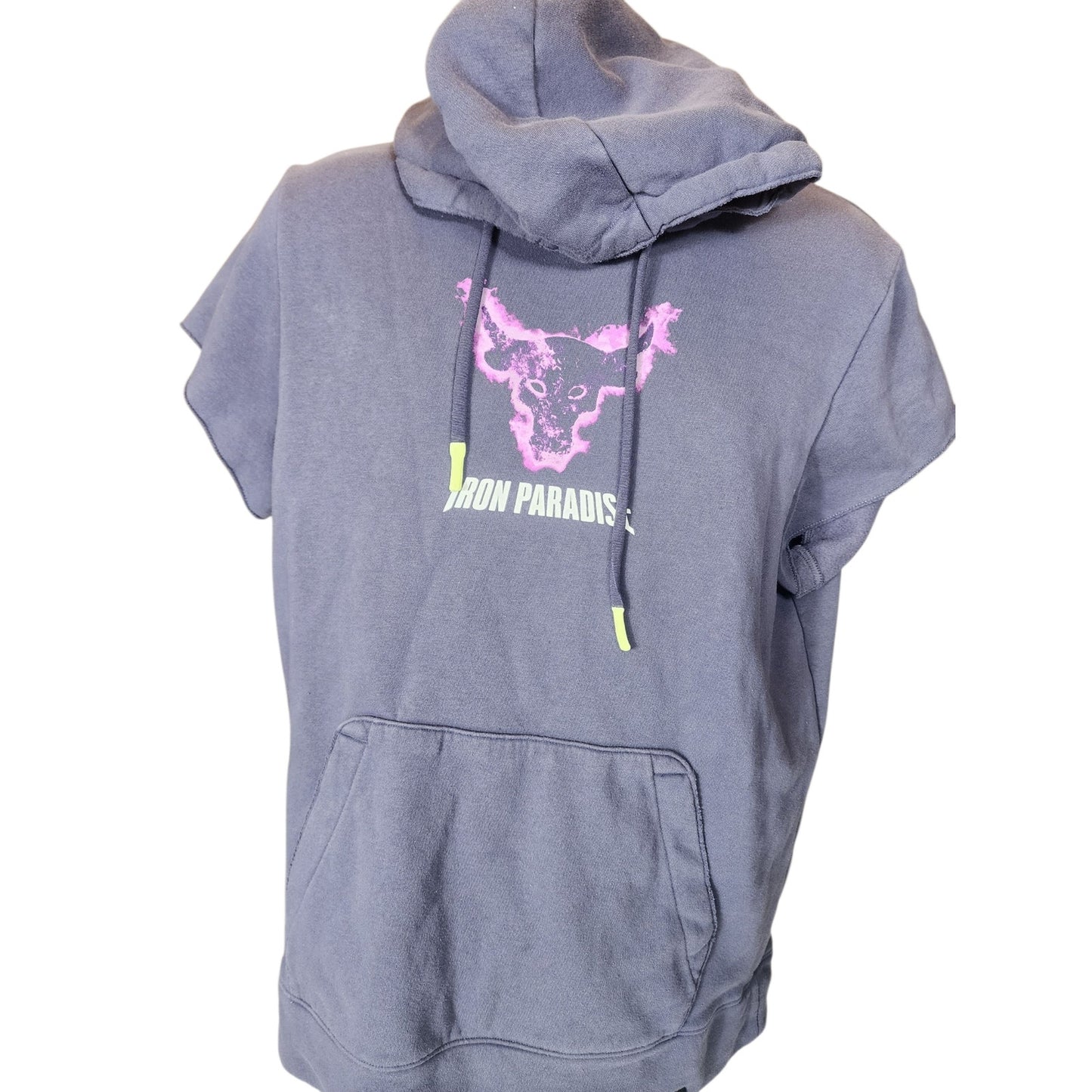 Under Armour Hoodie Project Rock Iron Paradise Men Medium ShortSleeve Sweatshirt