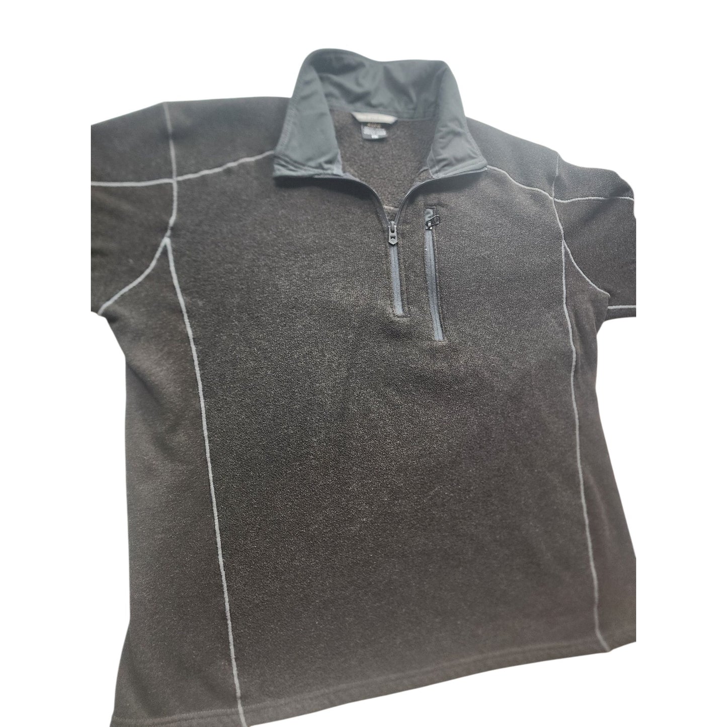 KUHL Sweater Mens XXL Fleece Zip Pullover Hiking Long Sleeve Born In Mountains