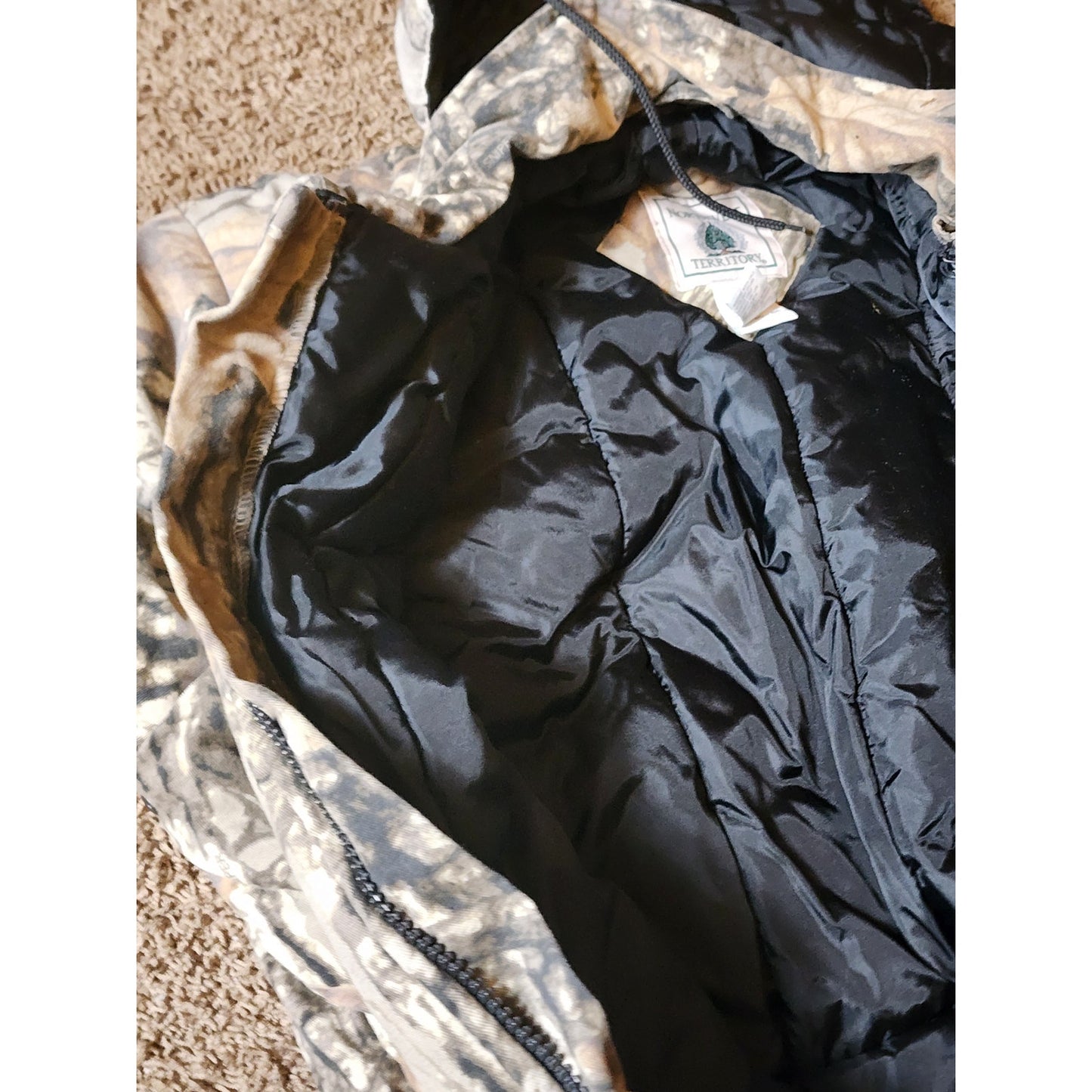 Northwest Territory Sniper Camo Hunting Coveralls Jacket Men XL Insulated Hooded