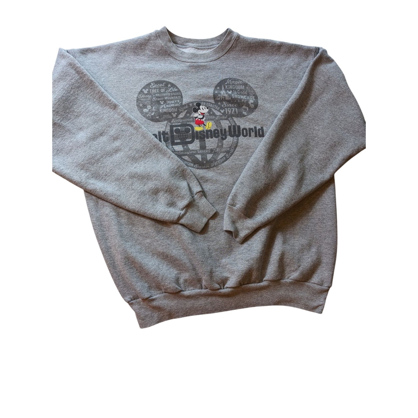 Disney Parks Mickey Mouse Sweatshirt Womens Large Hanes Walt Disney World
