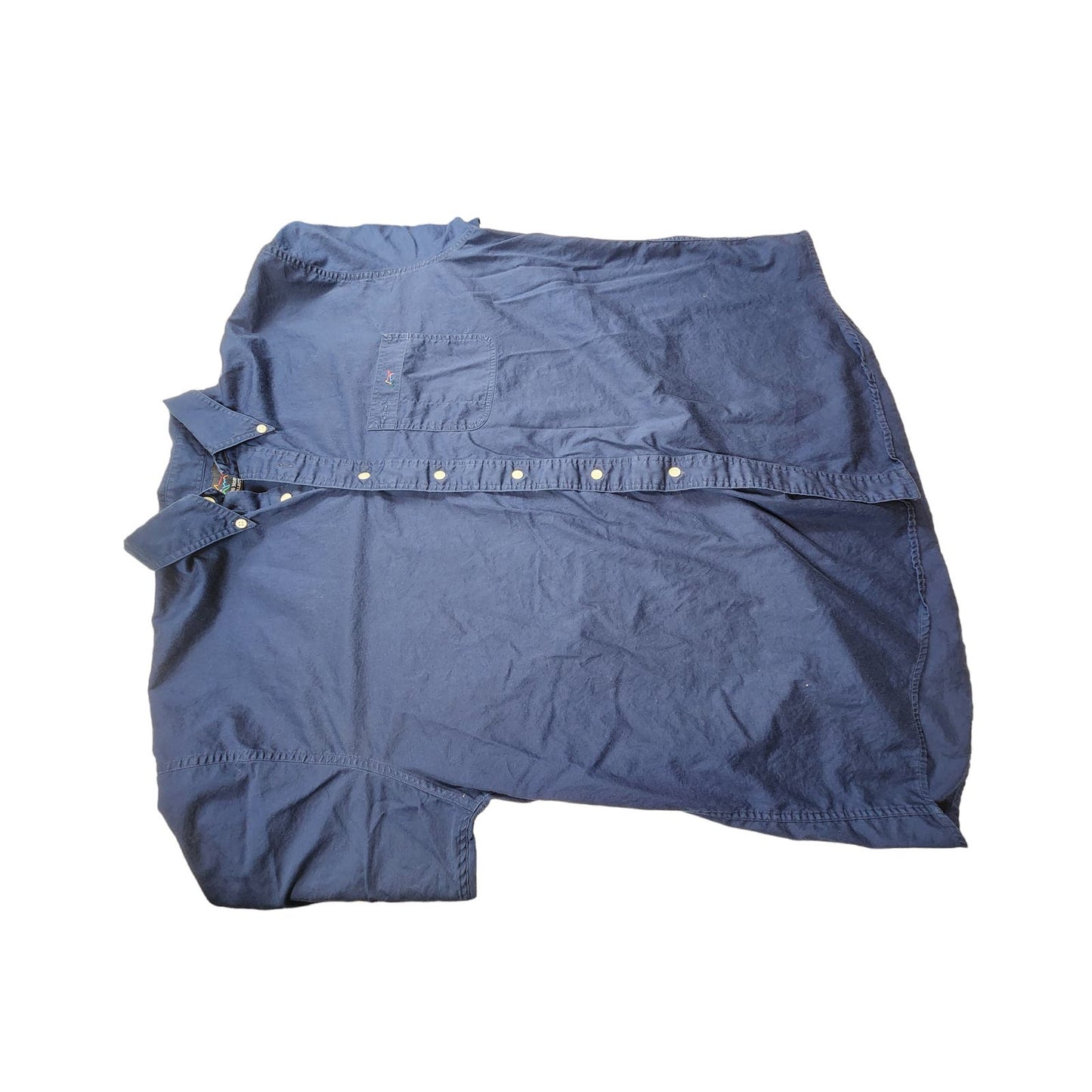 Greg Norman Golf Shirt Mens Size XL Long Sleeve Blue Sports Button Down Collar