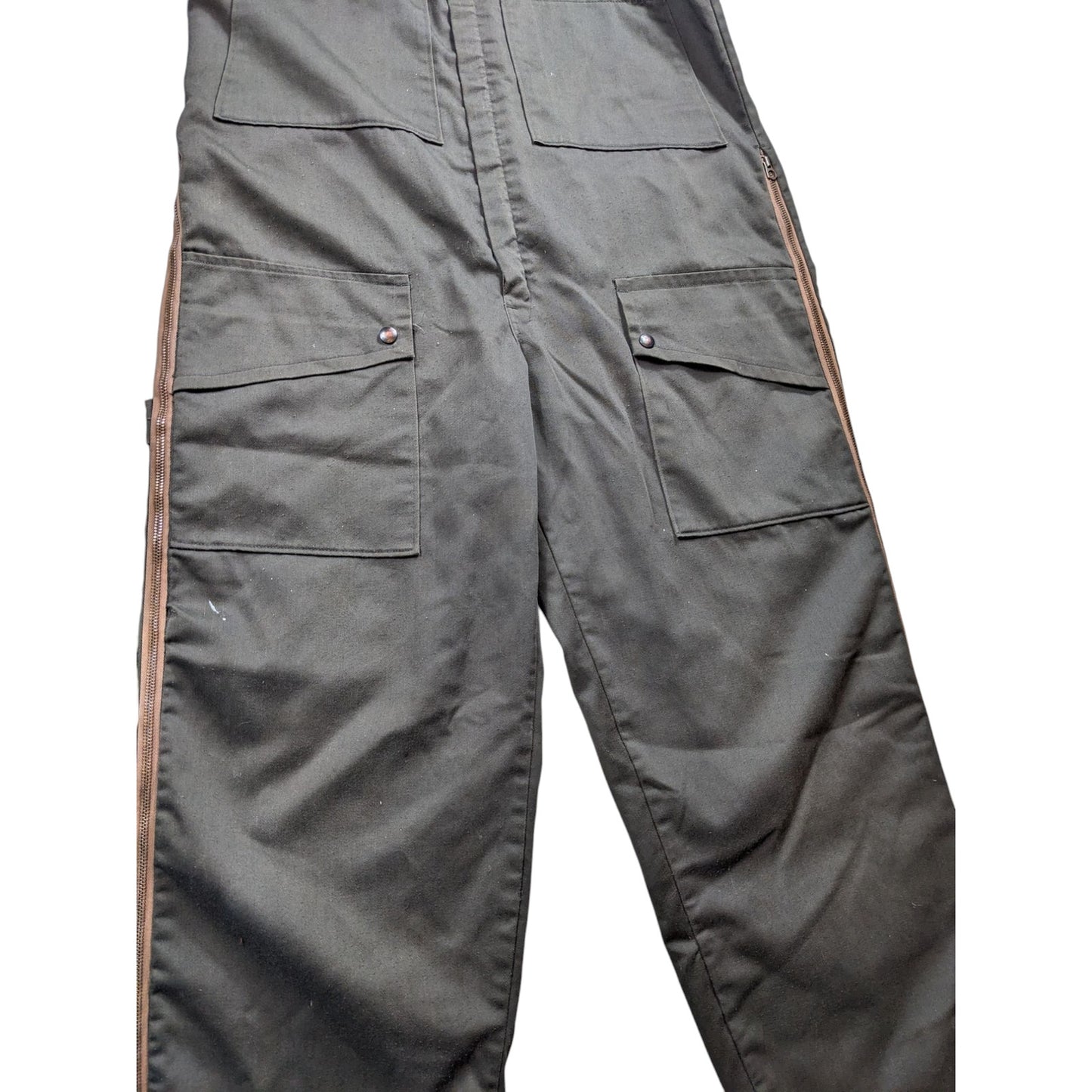 Vintage Sears Insulated Workwear Suit Coveralls Size Medium Full Zip Hunting