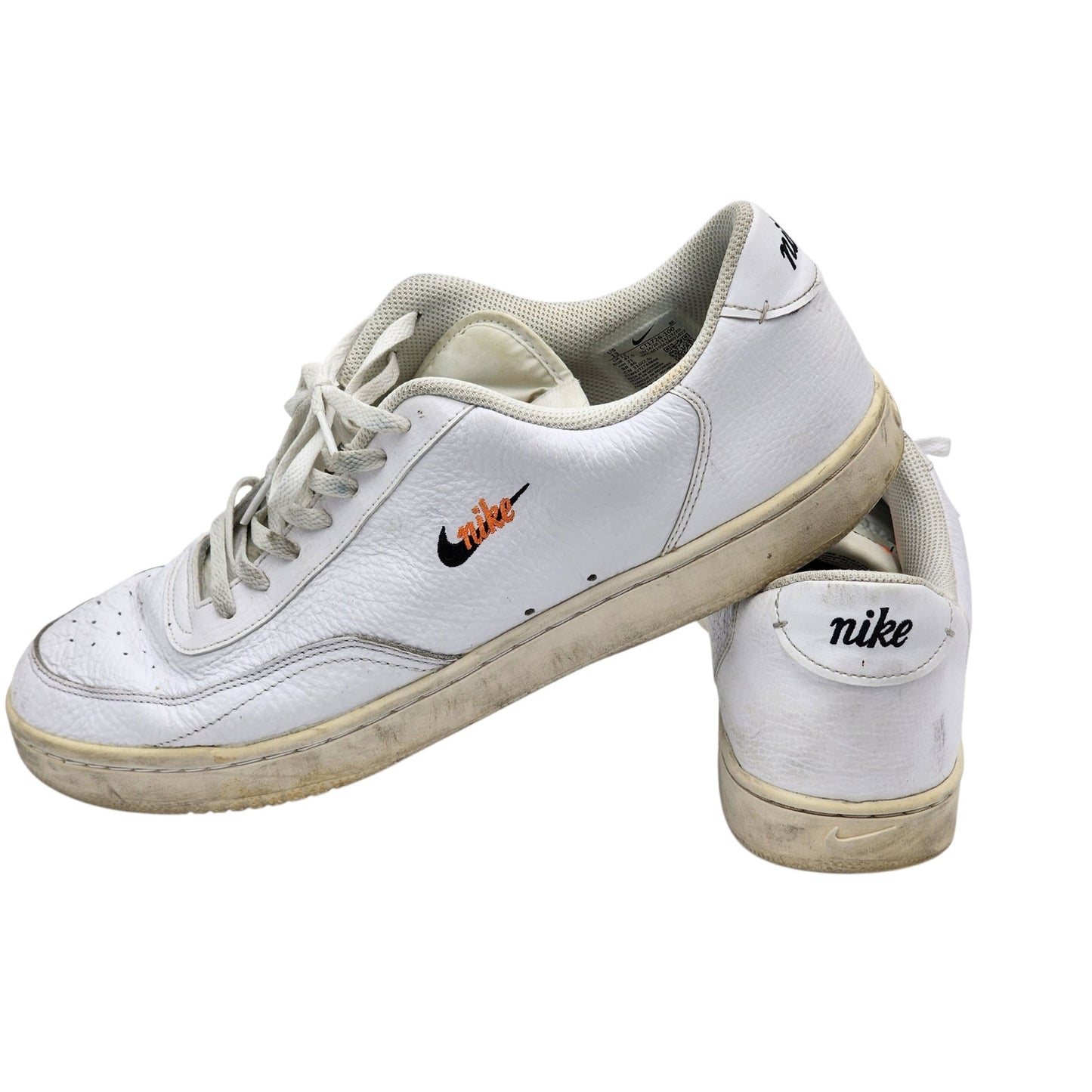 Nike Court Vintage Premium Shoes Men 13 White Leather Tennis Sneakers CT1726-100
