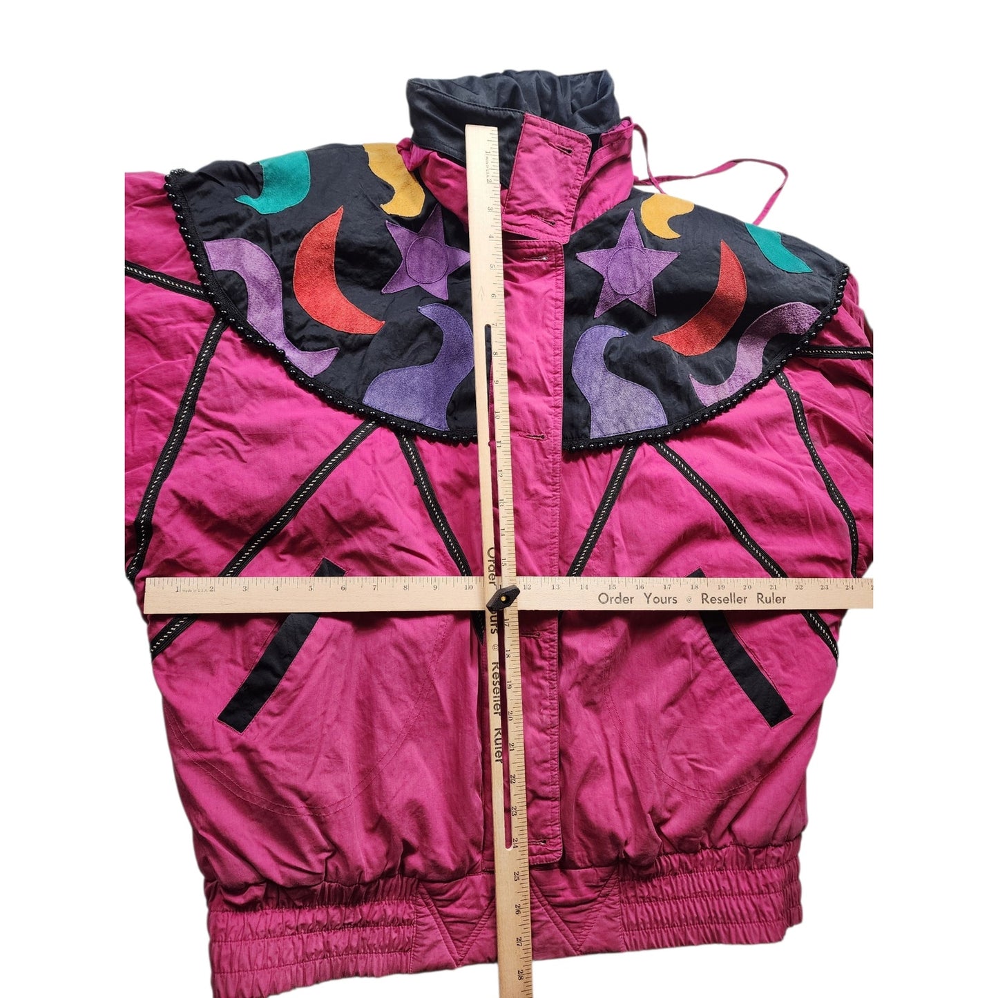 Mulberry Street Ski Jacket Womens Medium Colorblock Fleece Winter 80s 90 Vibes