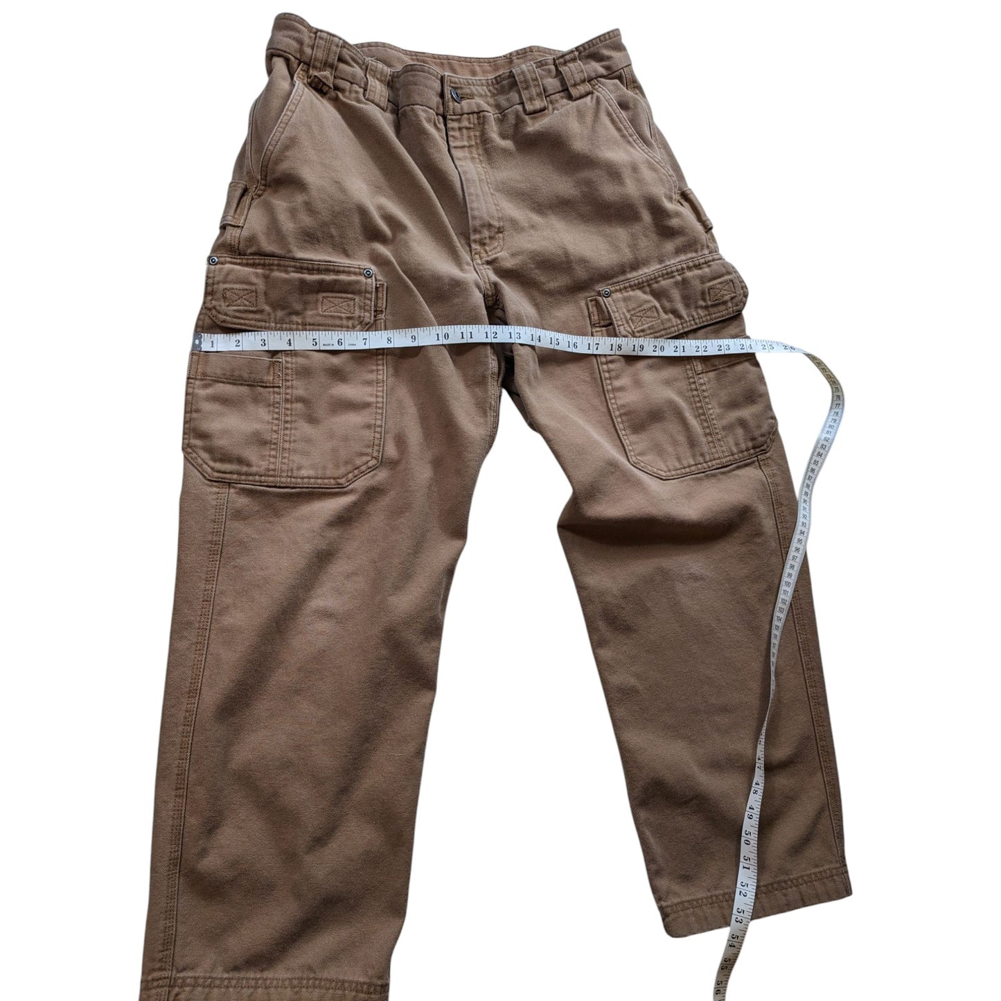 Duluth Trading Pants Mens 36x30 Cargo Heavy Duty Canvas Rugged Workwear Utility