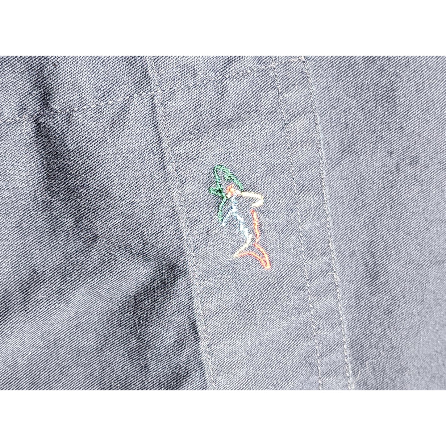 Greg Norman Golf Shirt Mens Size XL Long Sleeve Blue Sports Button Down Collar