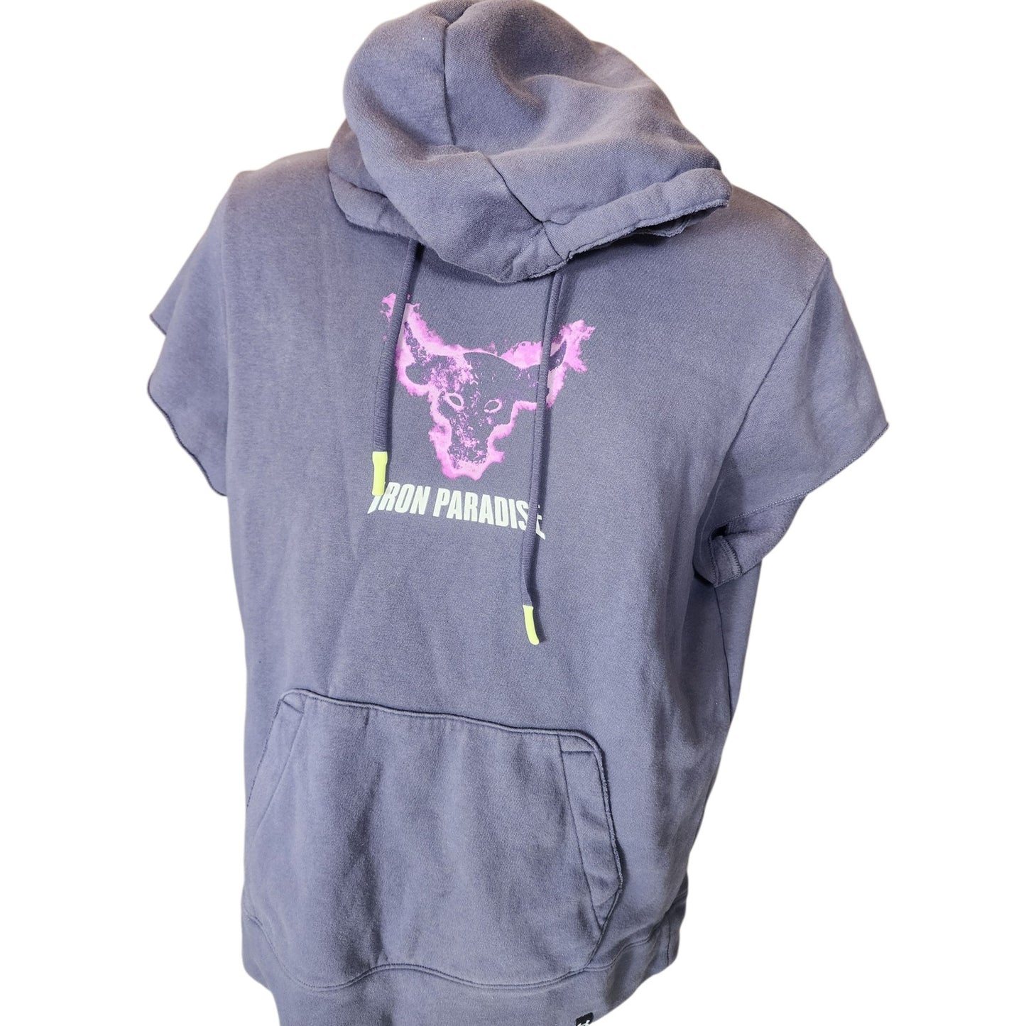Under Armour Hoodie Project Rock Iron Paradise Men Medium ShortSleeve Sweatshirt