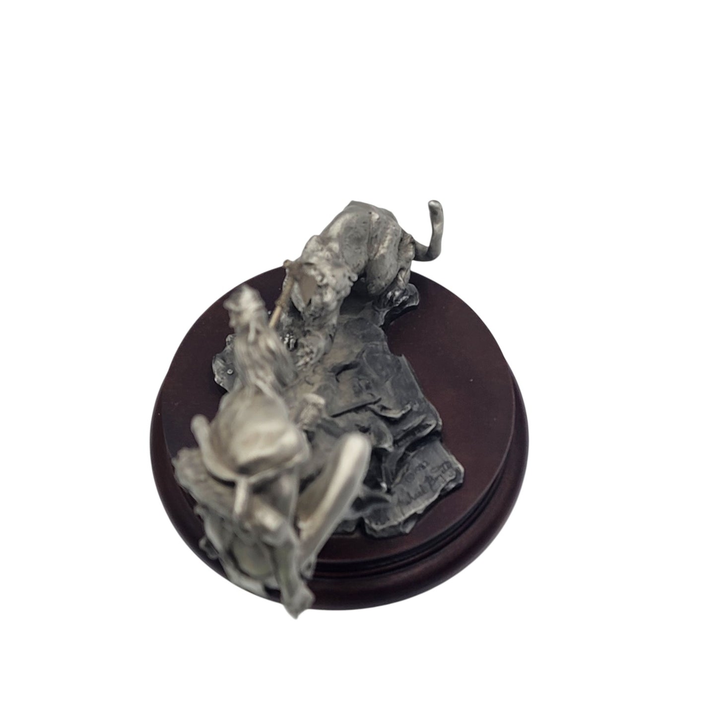 Chilmark Gros Ventre Moment of Truth Michael Boyett 82 Pewter Sculpture Western