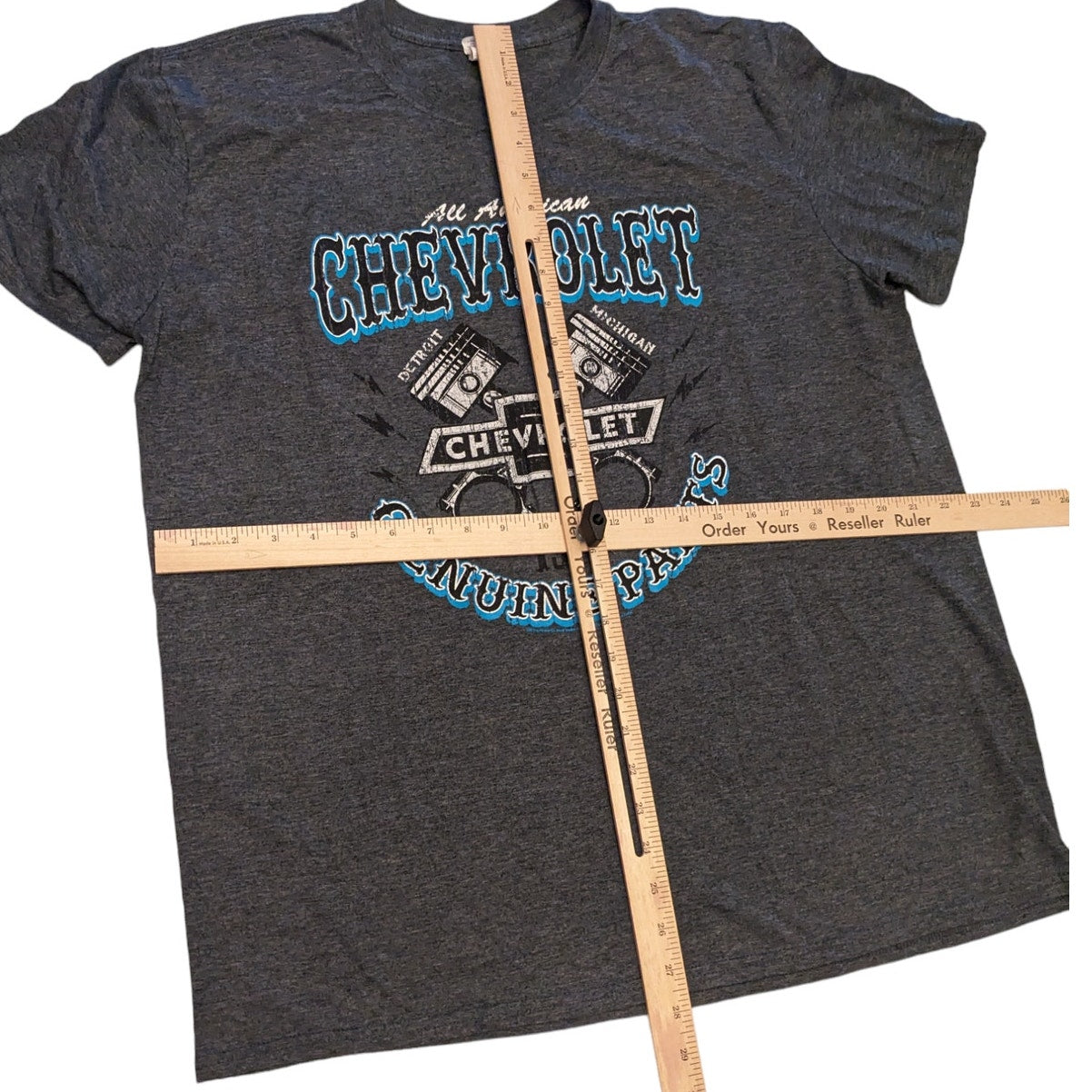 Chevrolet T Shirt Mens XL Gildan Softstyle All American Graphic Tee Ring Spun