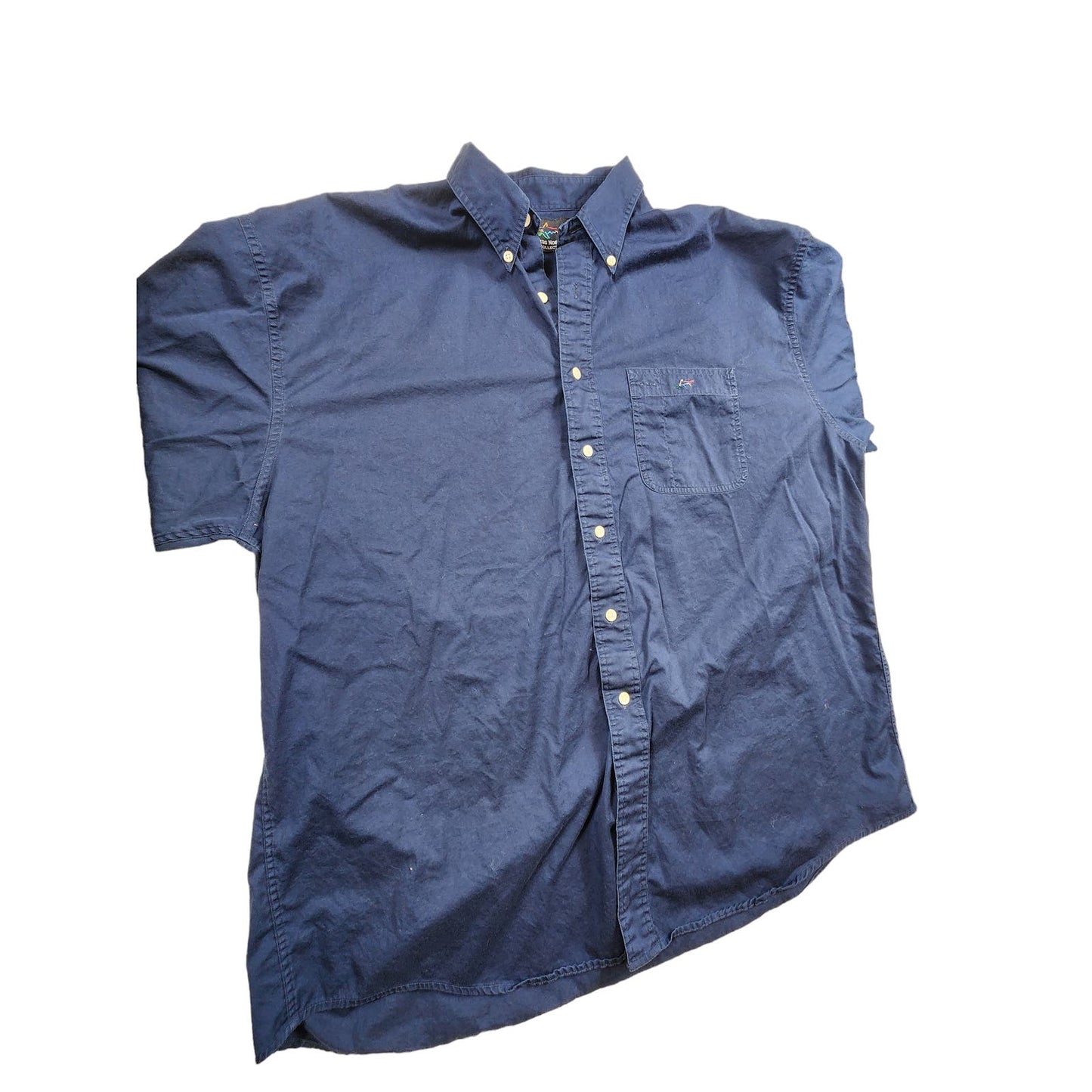 Greg Norman Golf Shirt Mens Size XL Long Sleeve Blue Sports Button Down Collar