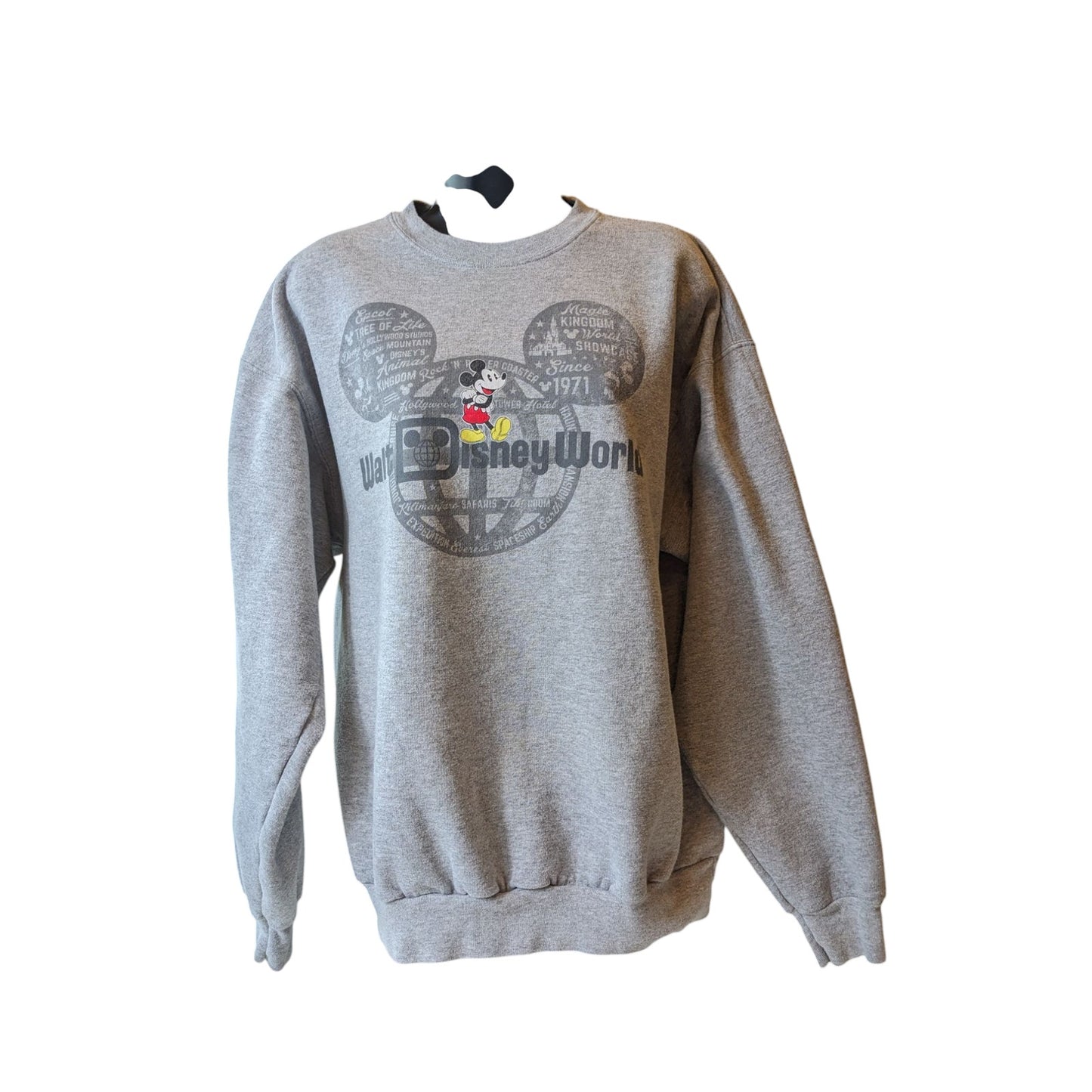 Disney Parks Mickey Mouse Sweatshirt Womens Large Hanes Walt Disney World