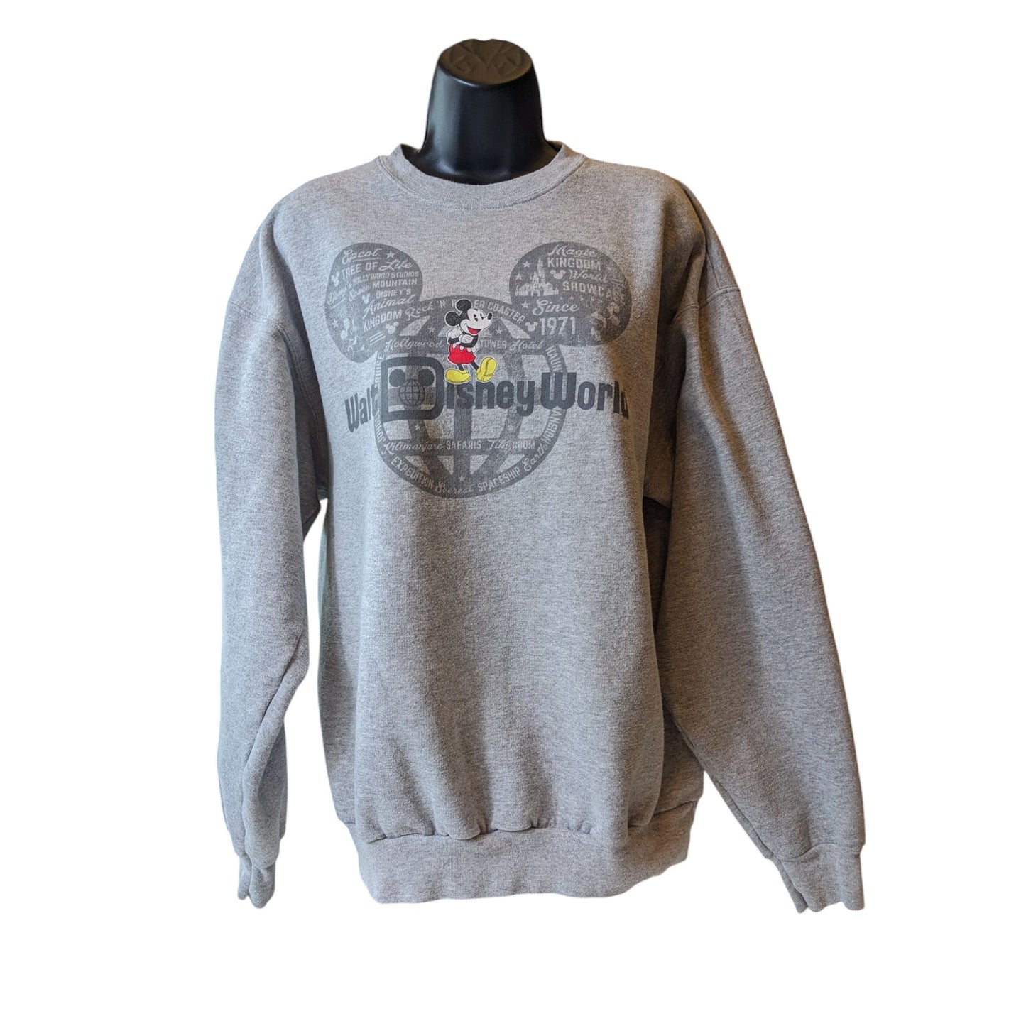 Disney Parks Mickey Mouse Sweatshirt Womens Large Hanes Walt Disney World