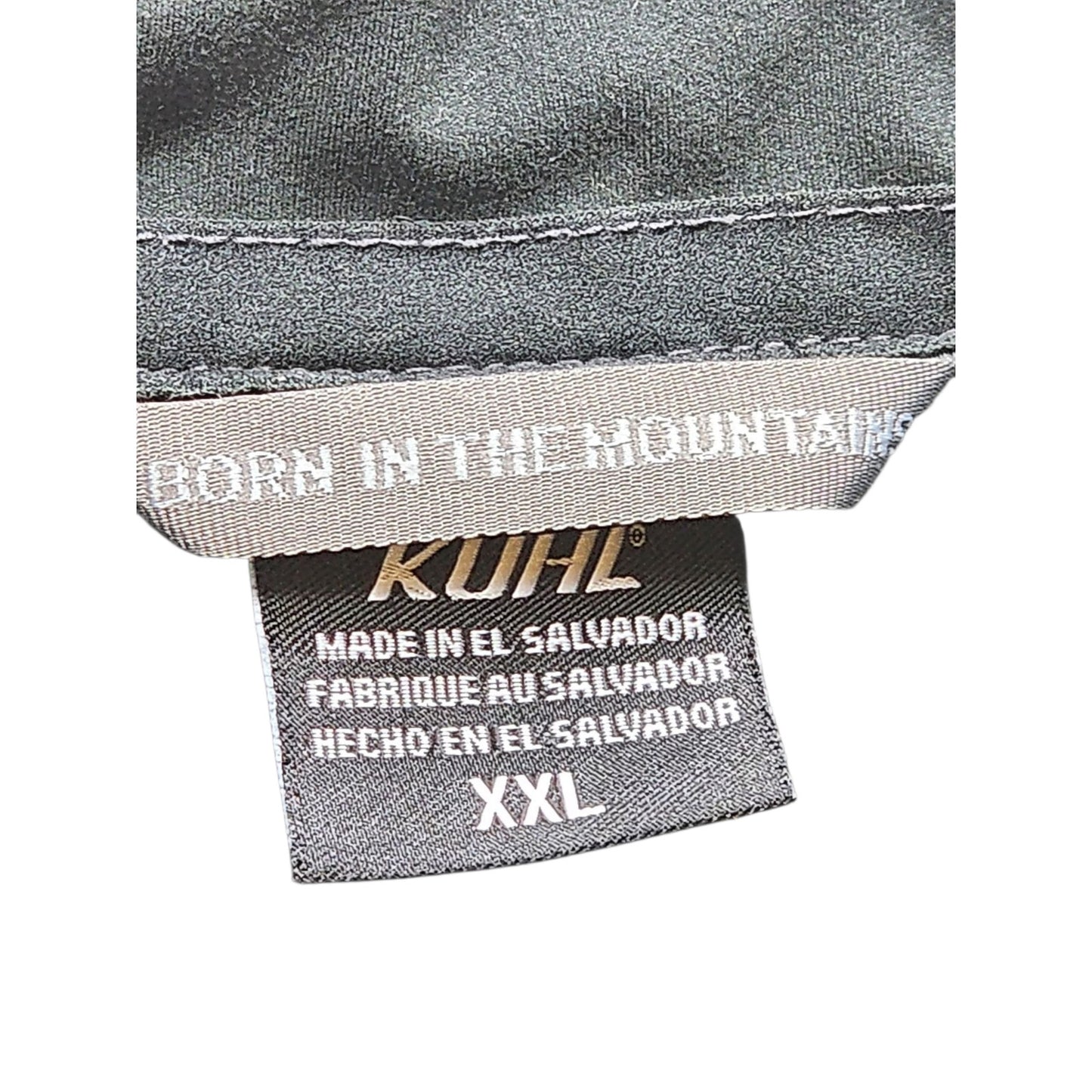 KUHL Sweater Mens XXL Fleece Zip Pullover Hiking Long Sleeve Born In Mountains