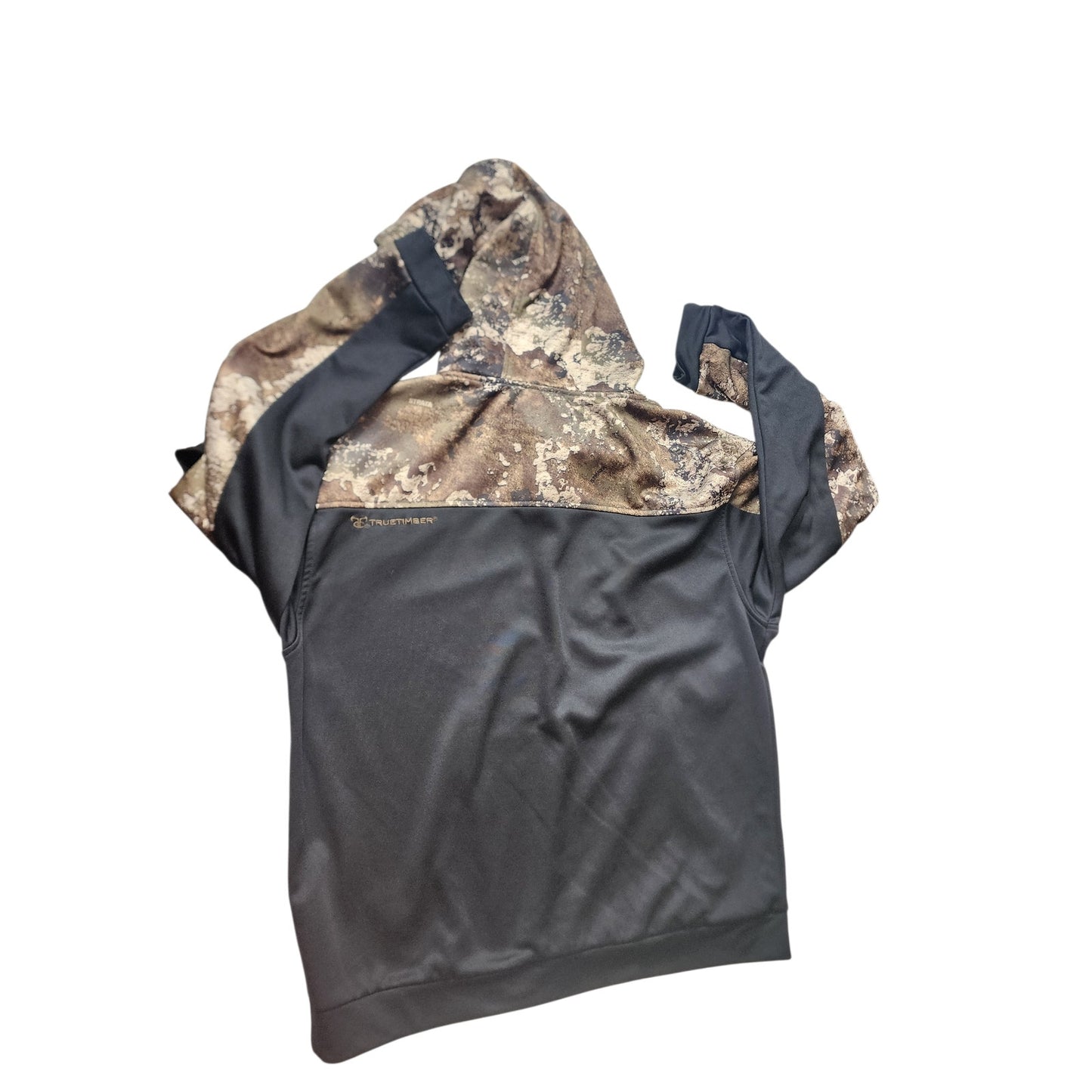 True Timber Hoodie Mens Large Camo Drawstring Hunting Hiking Woodland Gorpcore