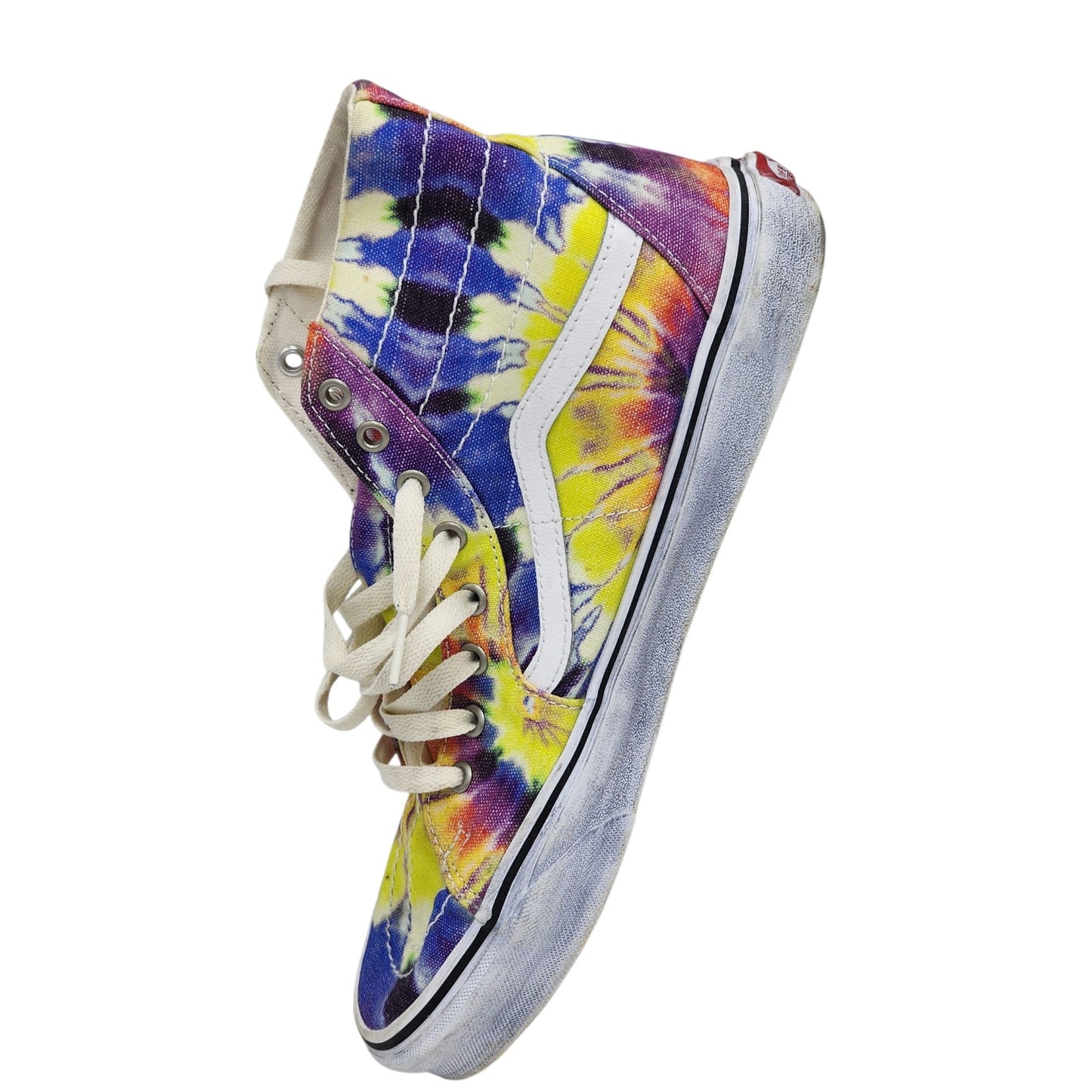 VANS Sk8 Hi Shoes Mens 11 Womens 12.5 Colorful Tie Dye High Tops Skate Sneakers