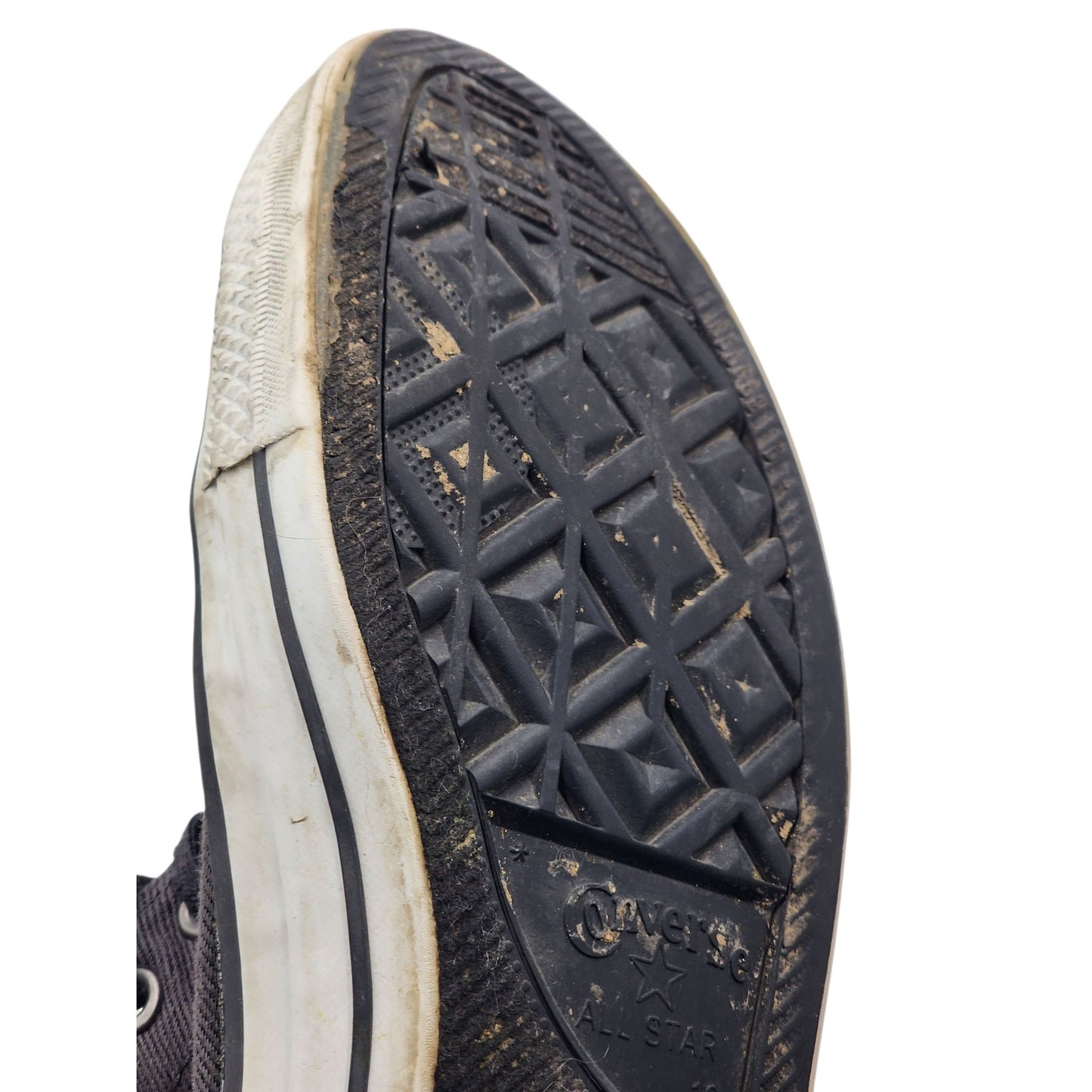 Converse Chuck Taylor Low Top Shoes Mens 12 Womens 14 Gray Grunge Skater 150350F