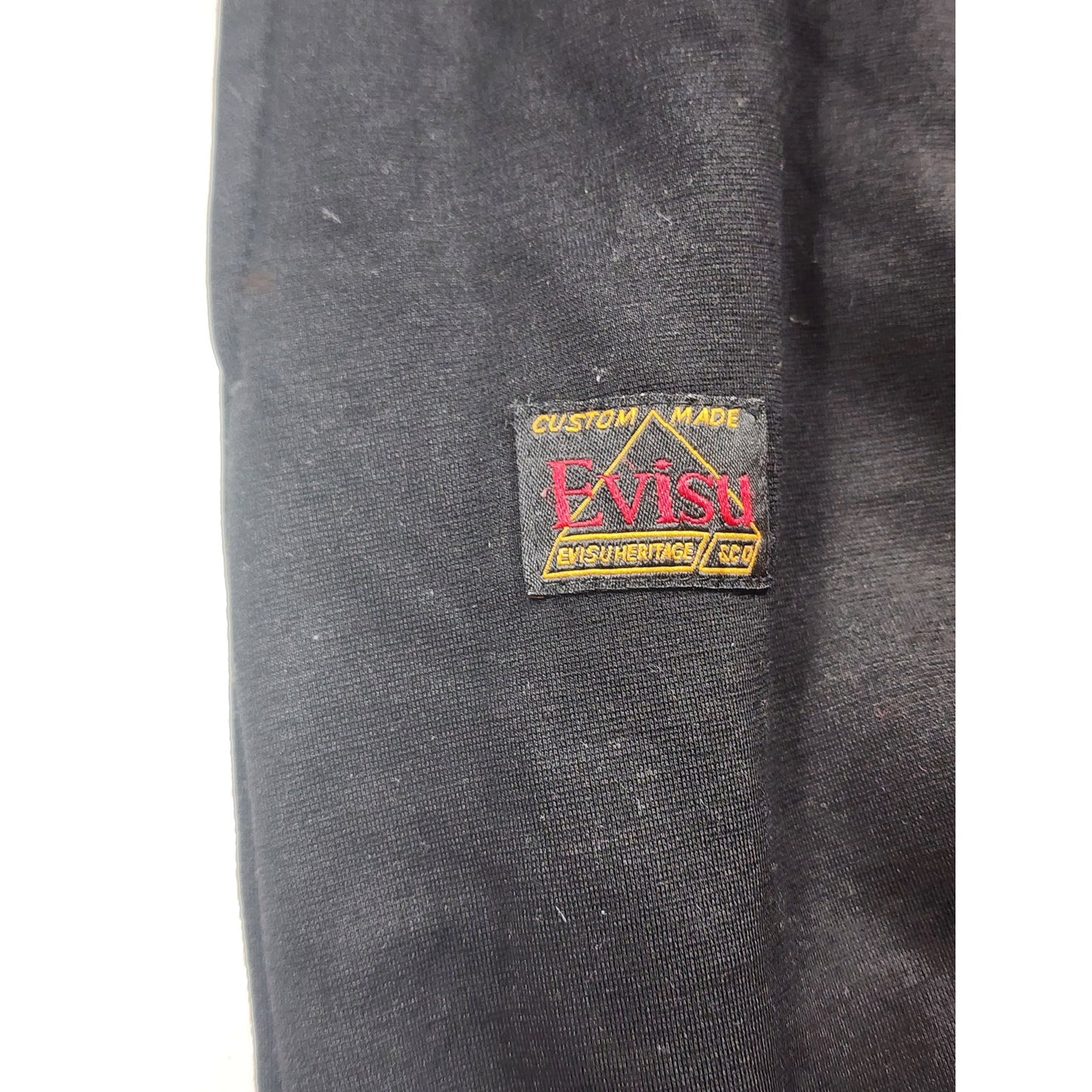 Evisu Heritage Sweatpants Brushstroke Logo Joggers Mens XXL Streetwear Lounge