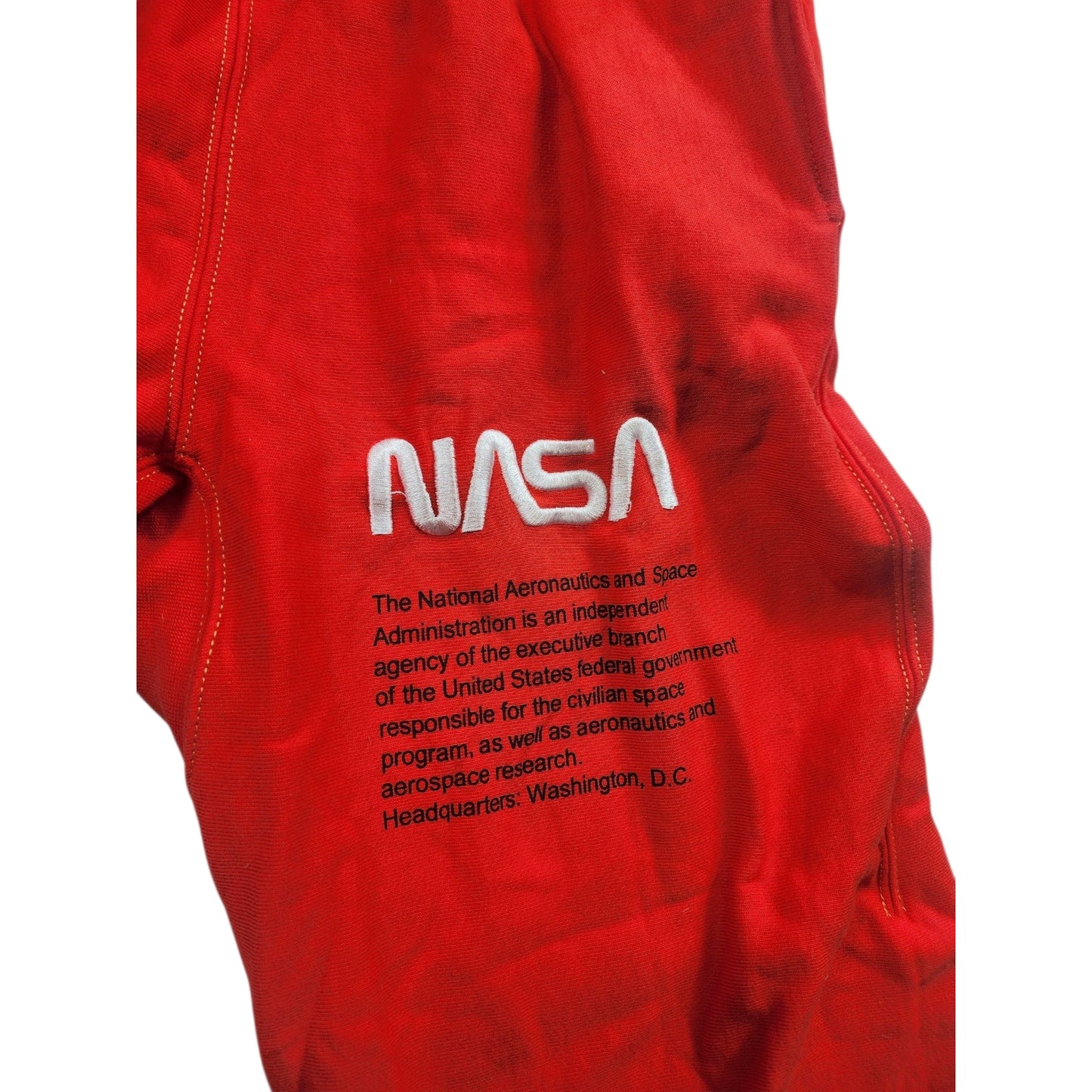 Heron Preston NASA Sweatpants Men Large Joggers USA Flag Space Streetwear Flight