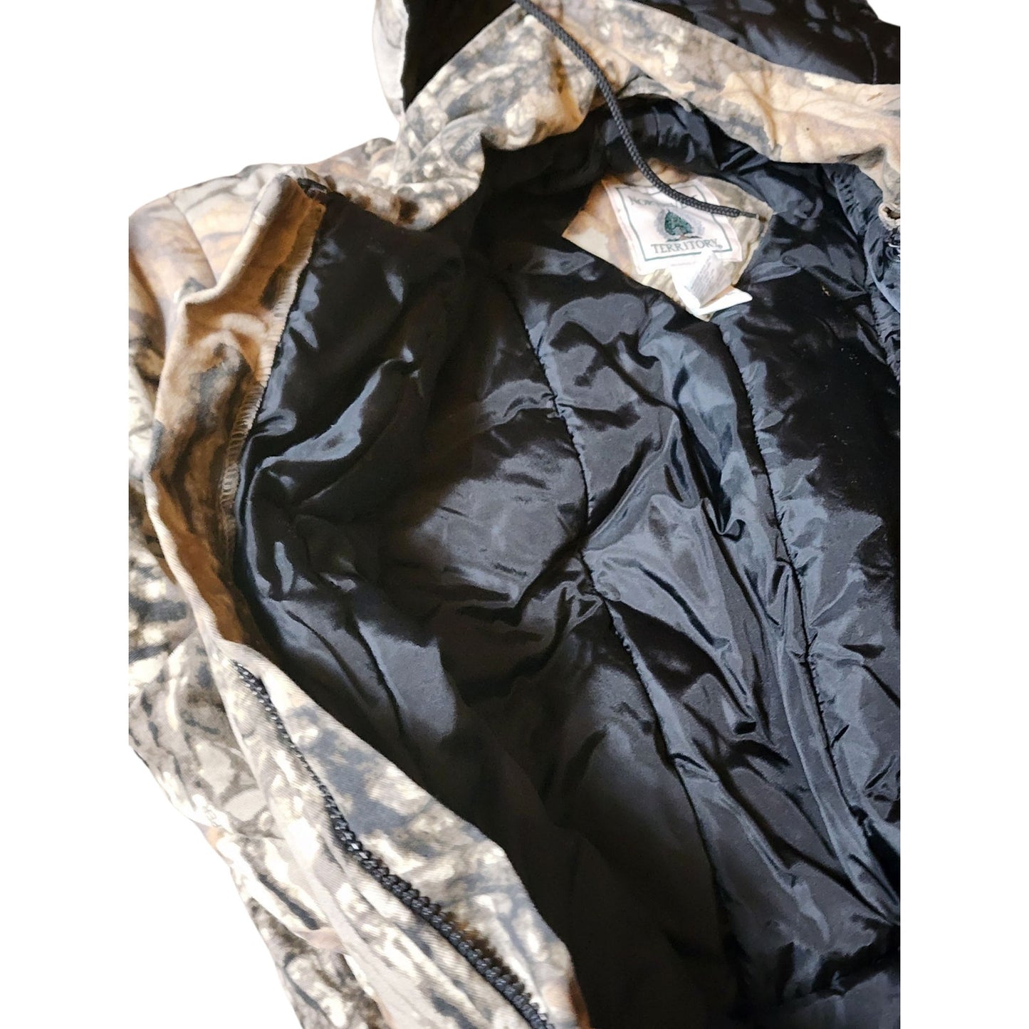 Northwest Territory Sniper Camo Hunting Coveralls Jacket Men XL Insulated Hooded
