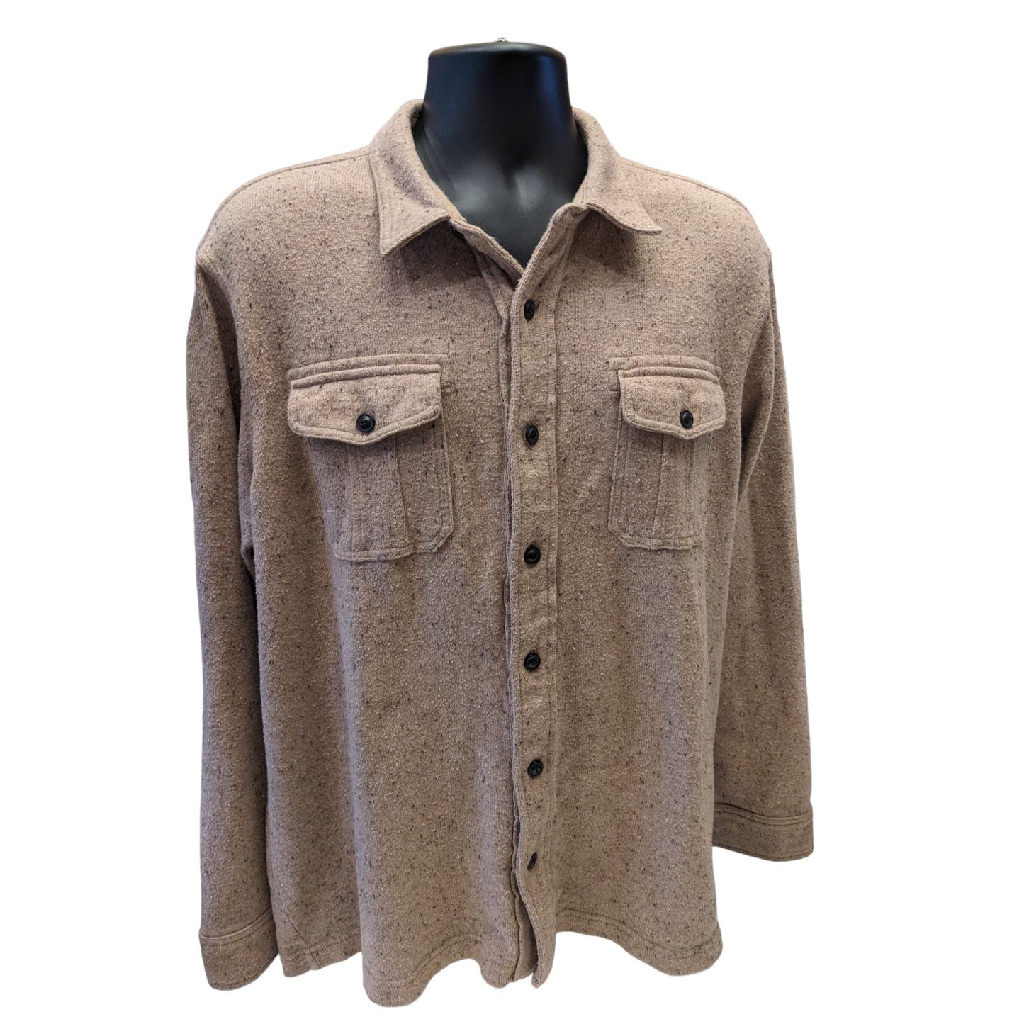 Lands End Shirt Jacket Mens XL 46-48 Shacket Long Sleeve Lumberjack Americana