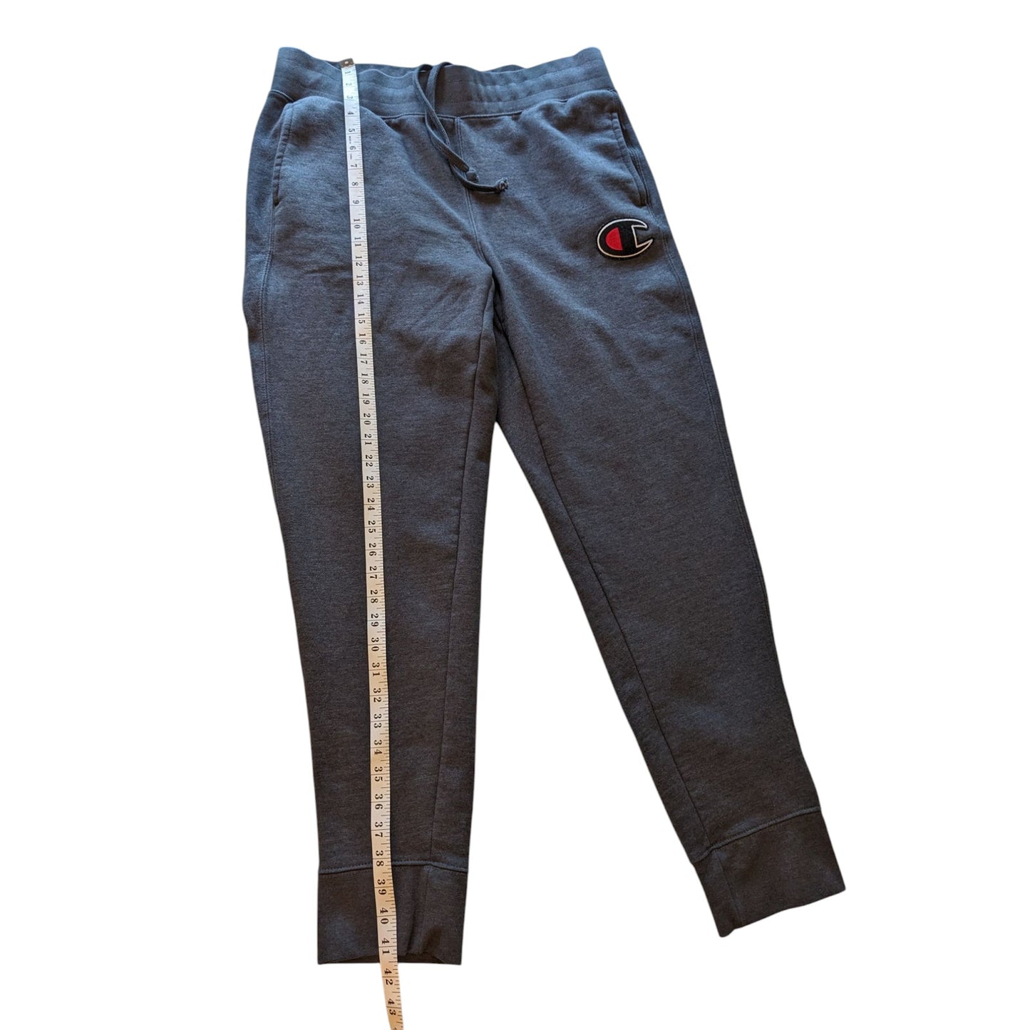 Champion Sweatpants Men Large Jogger Fleece Lined Athletic Logo Waist Drawstring