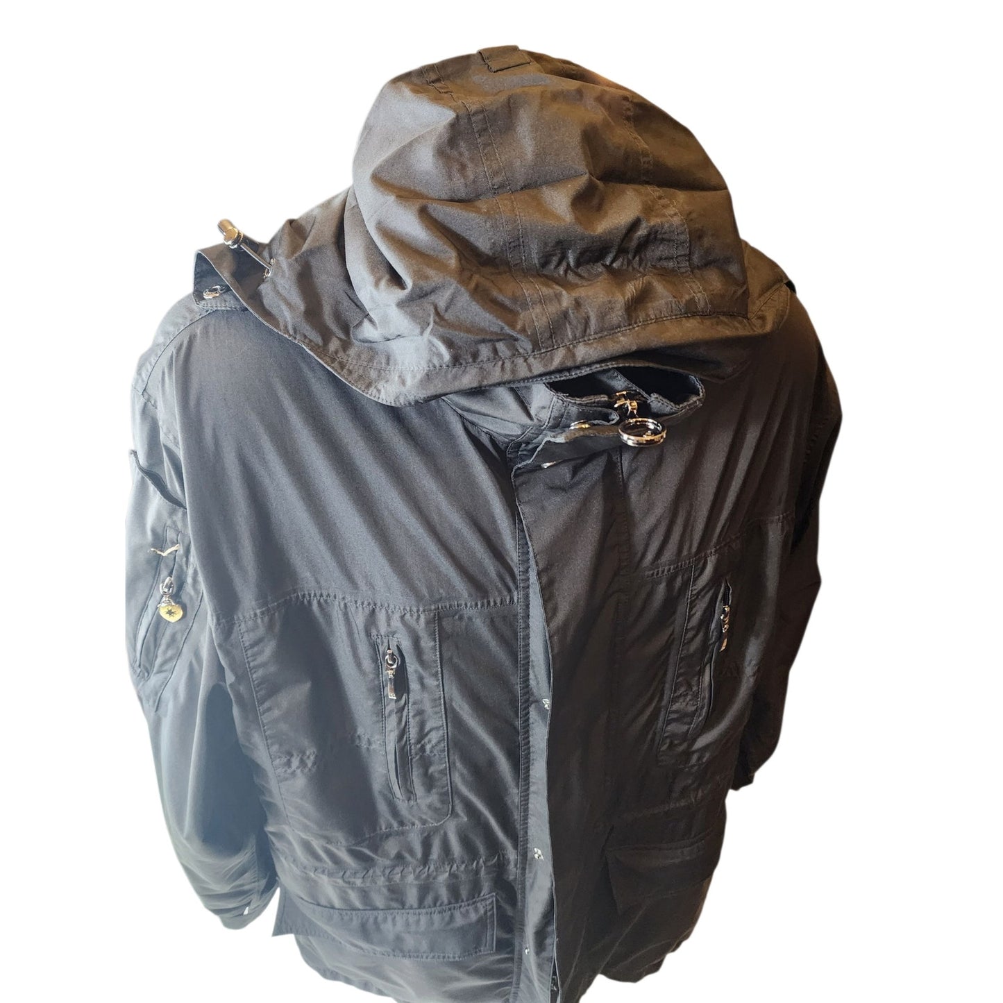 Wellensteyn Jacket Men Large Hood Windbreaker Utility German Gorpcore GolfJacke